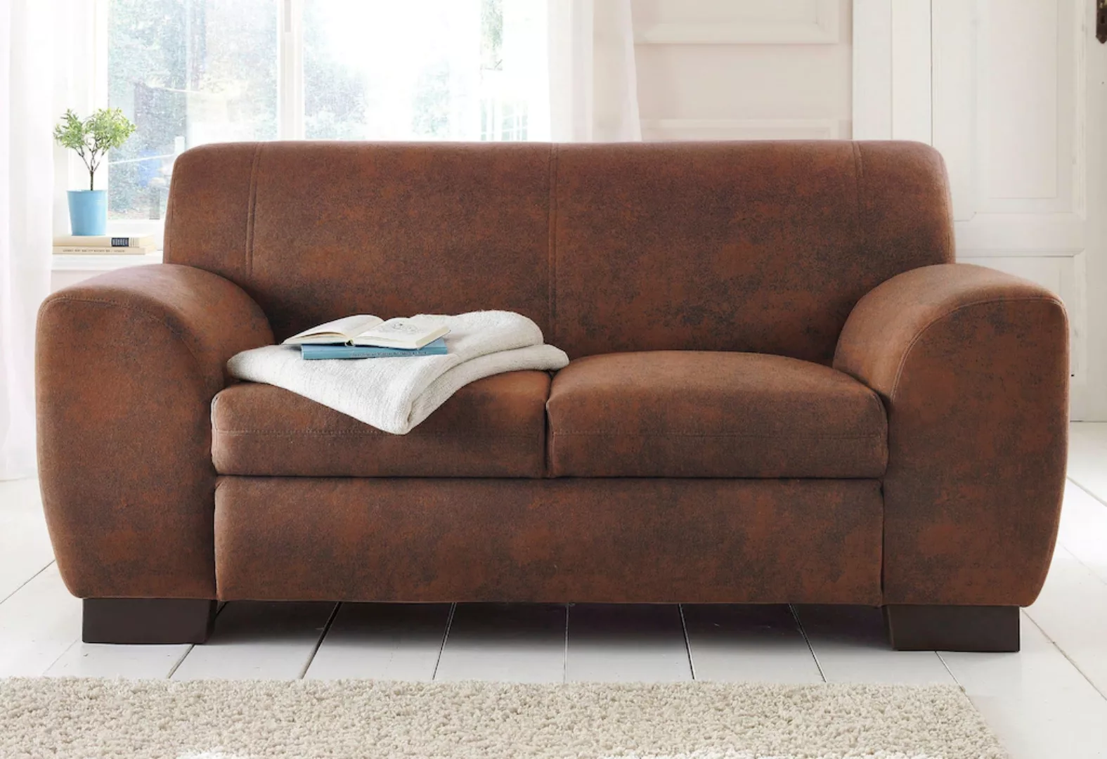 Home affaire Sofa "Nika", 2 oder 3- Sitzer in Microfaser MELROSE günstig online kaufen