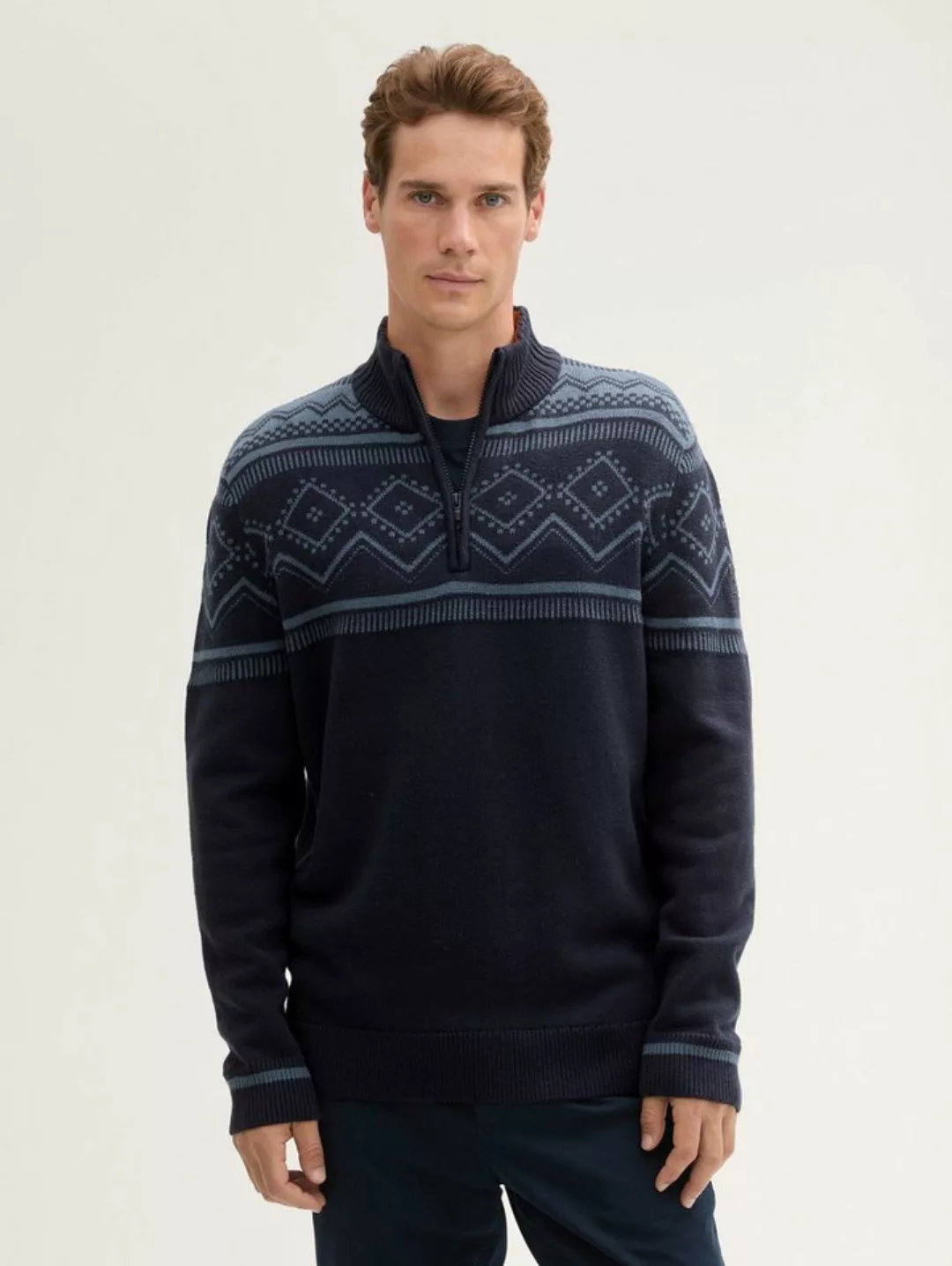 TOM TAILOR Cardigan Fair Isle Strick Troyer günstig online kaufen