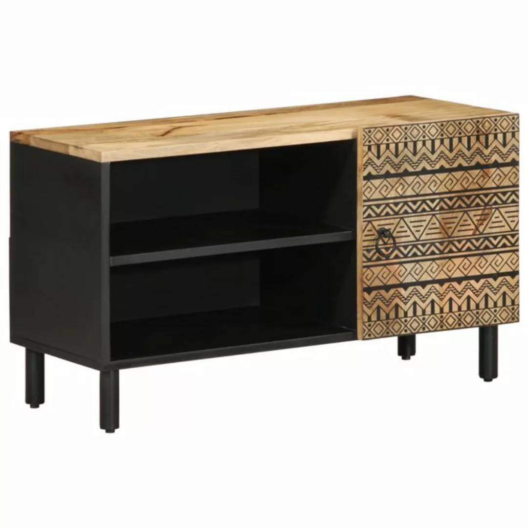 vidaXL TV-Schrank TV-Schrank Schwarz 80x33,5x46 cm Raues holz (1-St) günstig online kaufen