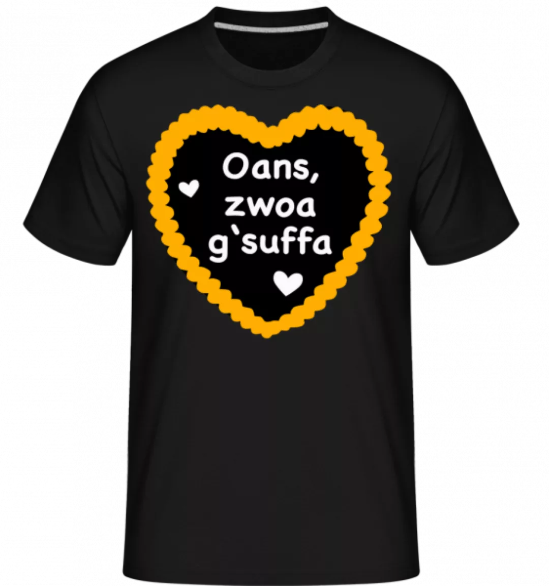 Oans Zwoa Gsuffa · Shirtinator Männer T-Shirt günstig online kaufen