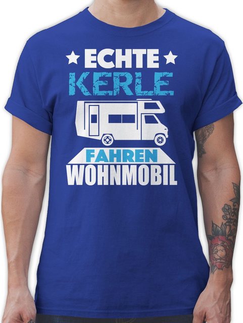 Shirtracer T-Shirt Echte Kerle fahren Wohnmobil Fahrzeuge günstig online kaufen