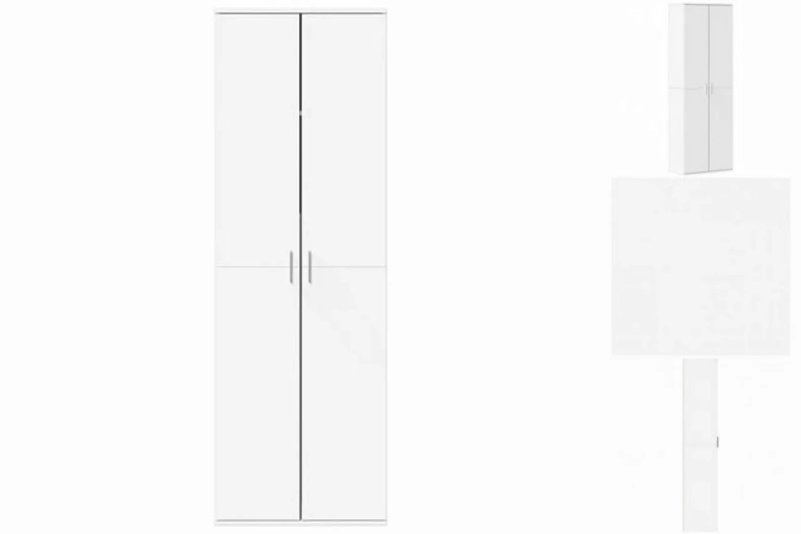 vidaXL Kleiderschrank Kleiderschrank Mehrzweckschrank Schrank Weiß 60x35x18 günstig online kaufen