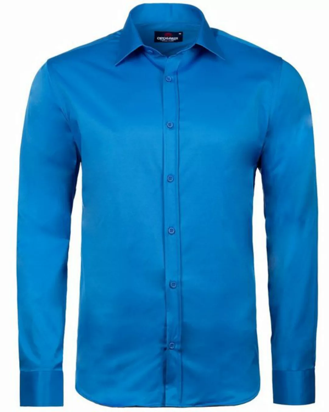 Cipo & Baxx Businesshemd Businesshemd CH166 Saxe Blue - Regular Fit - Langa günstig online kaufen