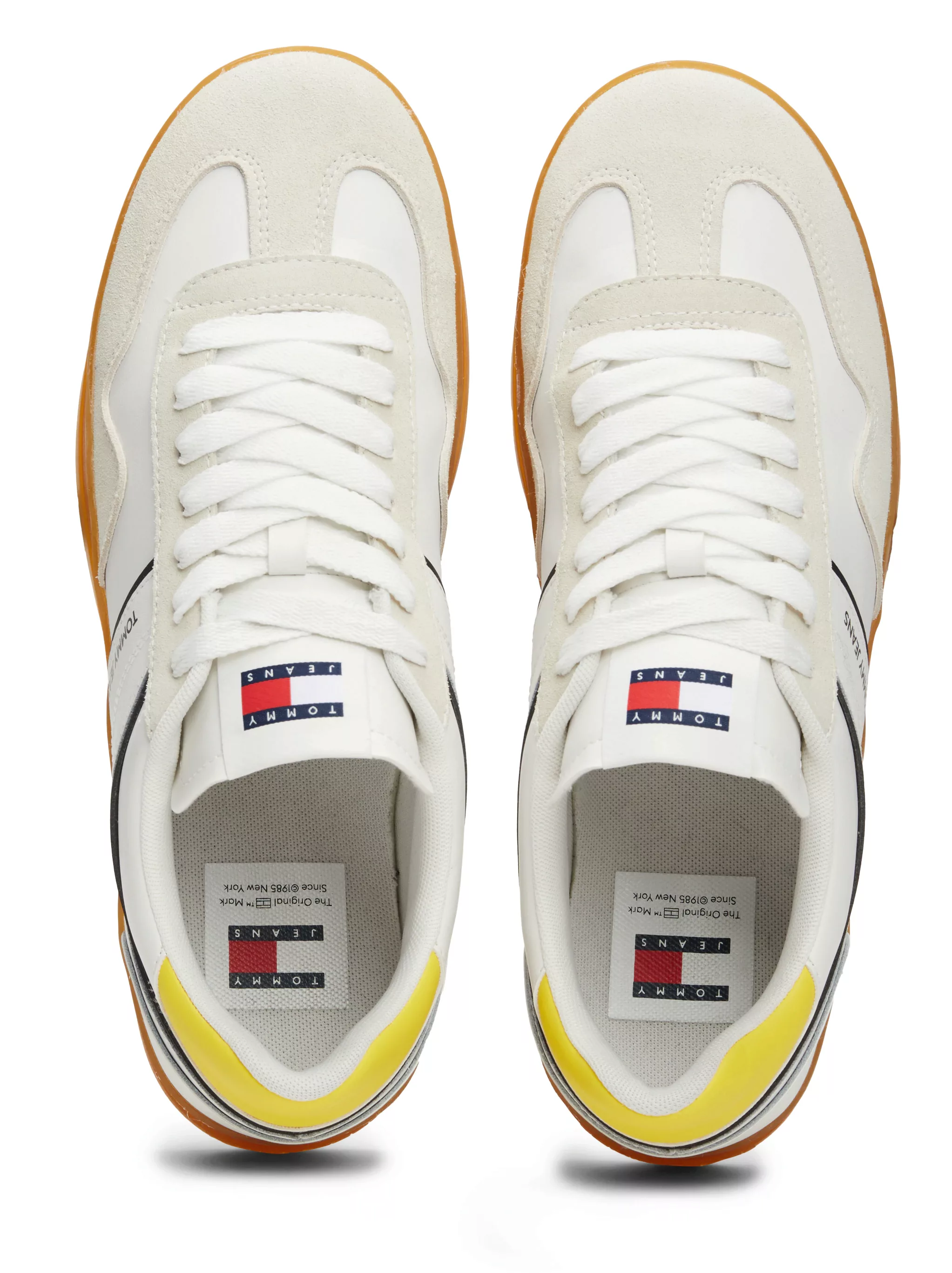 Tommy Jeans Plateausneaker "TJM LEATHER RETRO CUPSOLE", Freizeitschuh, Halb günstig online kaufen