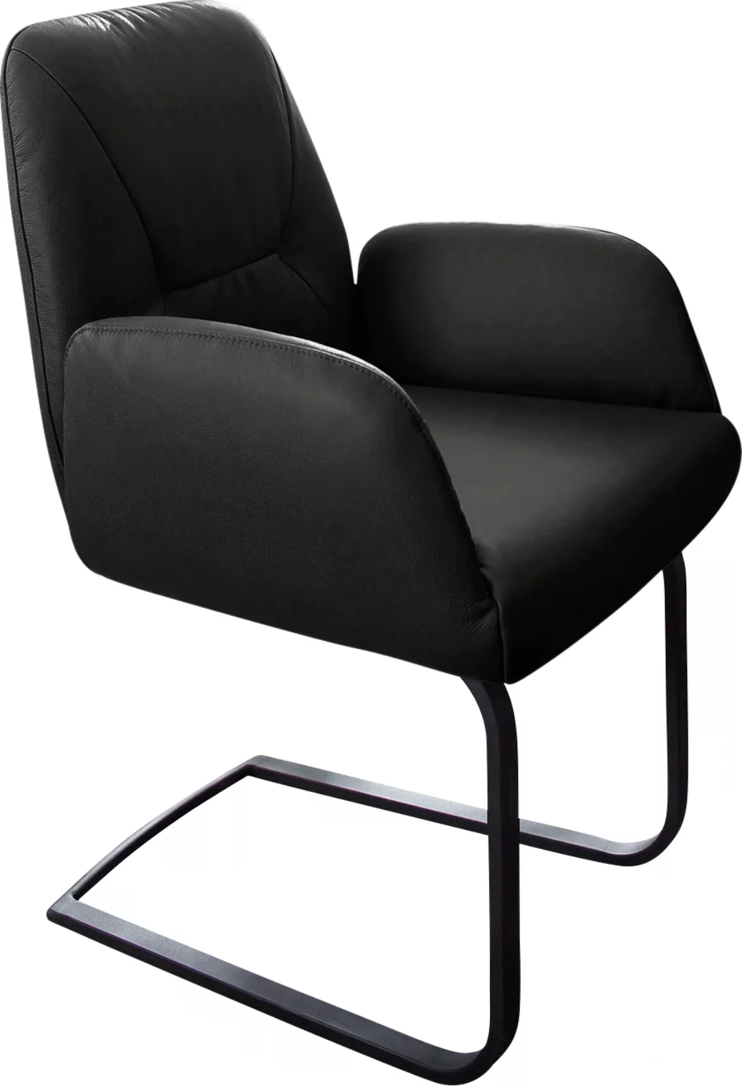 W.SCHILLIG Freischwinger »ole«, Longlife Xtra-Leder Z59, Gestell in Schwarz günstig online kaufen