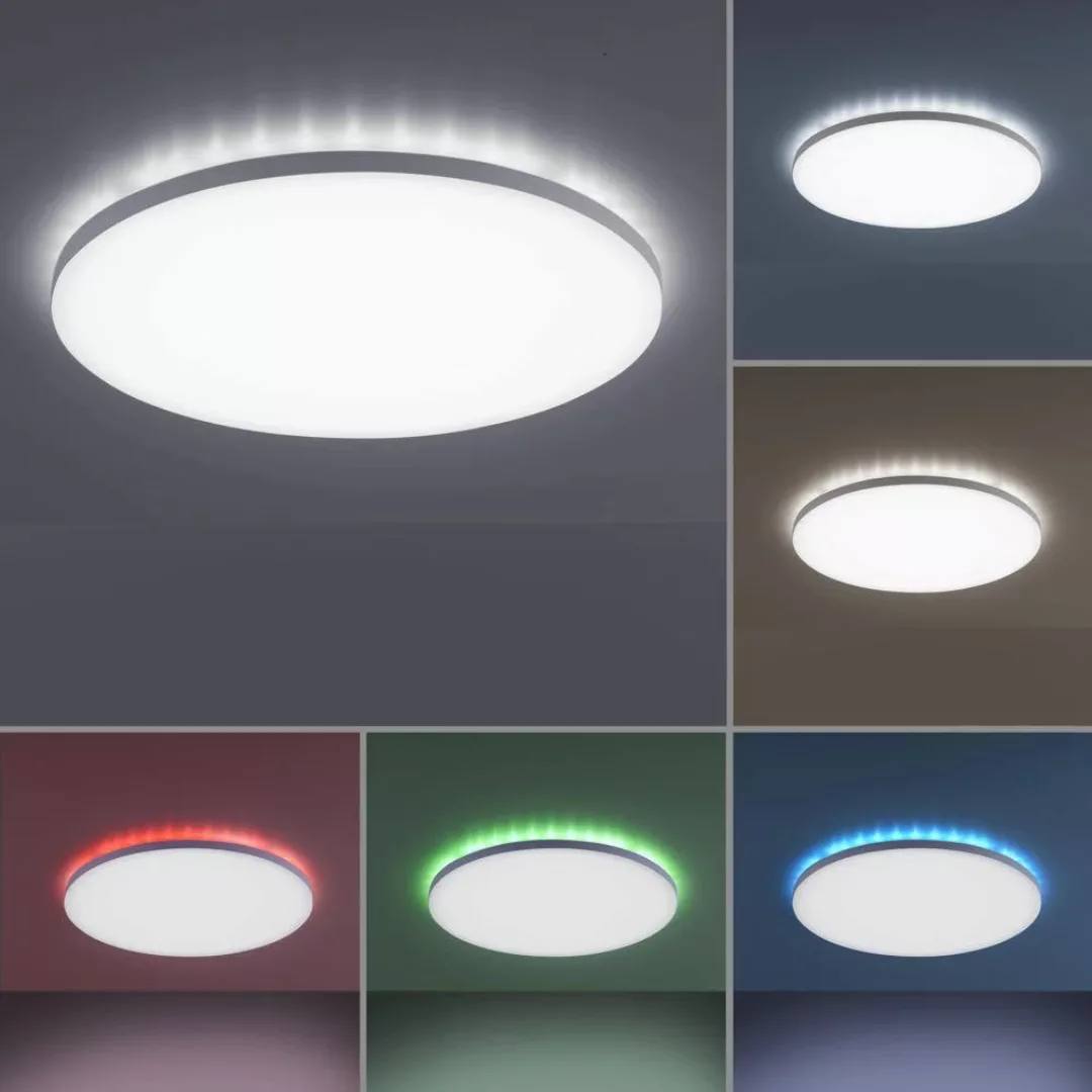 Just Light. LED-Deckenleuchte Gustav Weiß Ø 42 cm günstig online kaufen