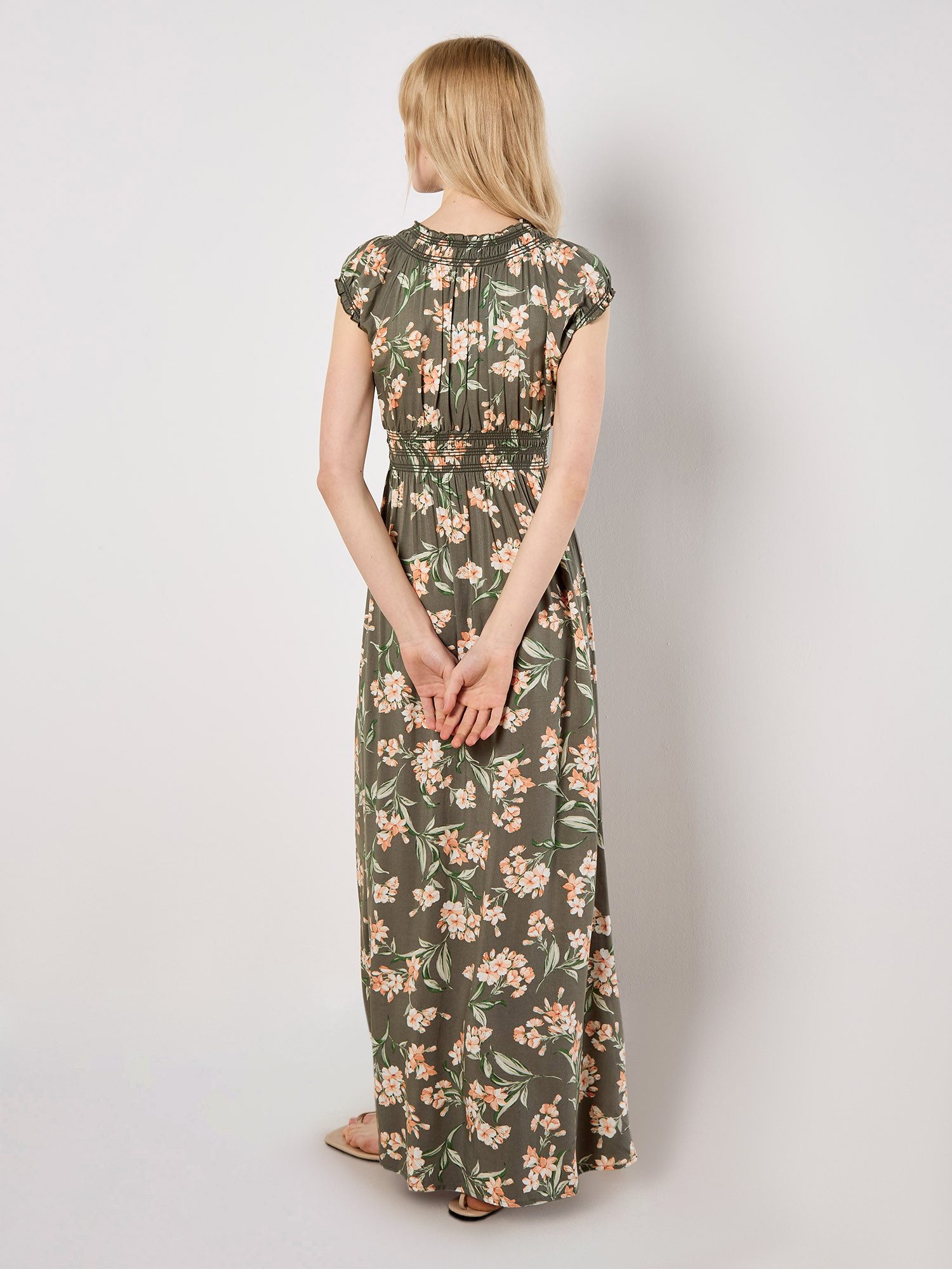 Apricot Maxikleid Flowing Jasmine Kleid günstig online kaufen