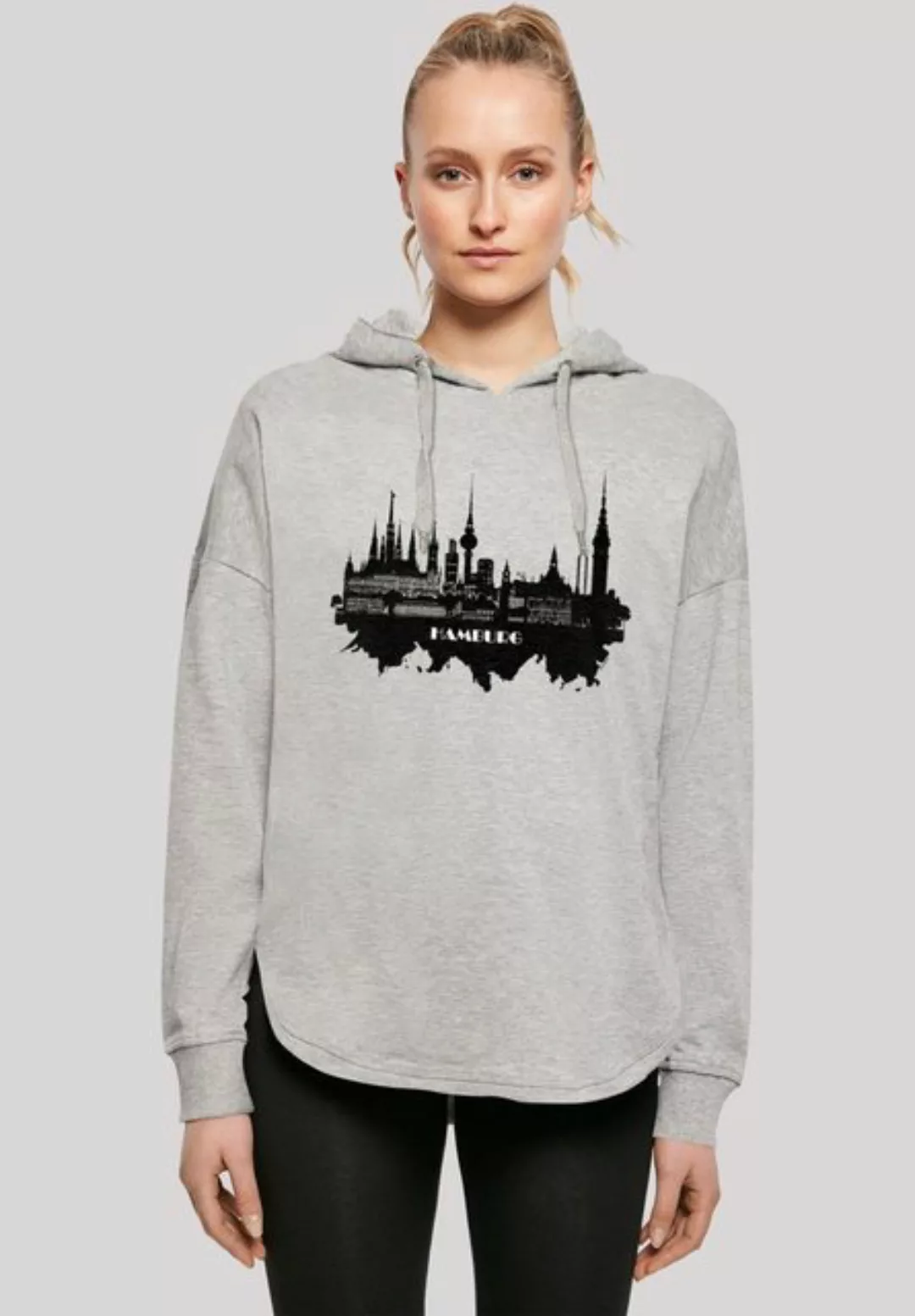 F4NT4STIC Kapuzenpullover Cities Collection - Hamburg skyline Print günstig online kaufen