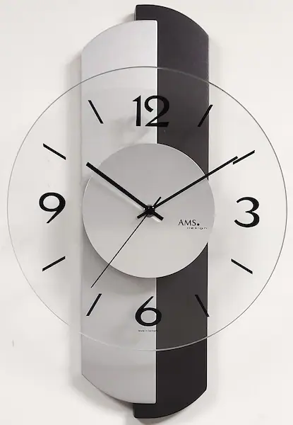 AMS Wanduhr »W9206«, Made in Germany,Holz,Wohnzimmer,Esszimmer,Küche,Arbeit günstig online kaufen