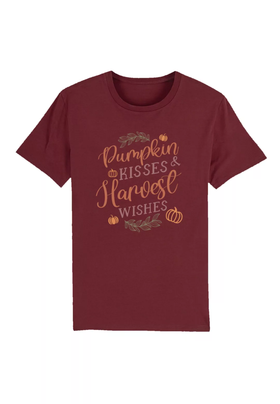 F4NT4STIC T-Shirt "Pumpkin kisses Harves wishes", Premium Qualität, Hallowe günstig online kaufen