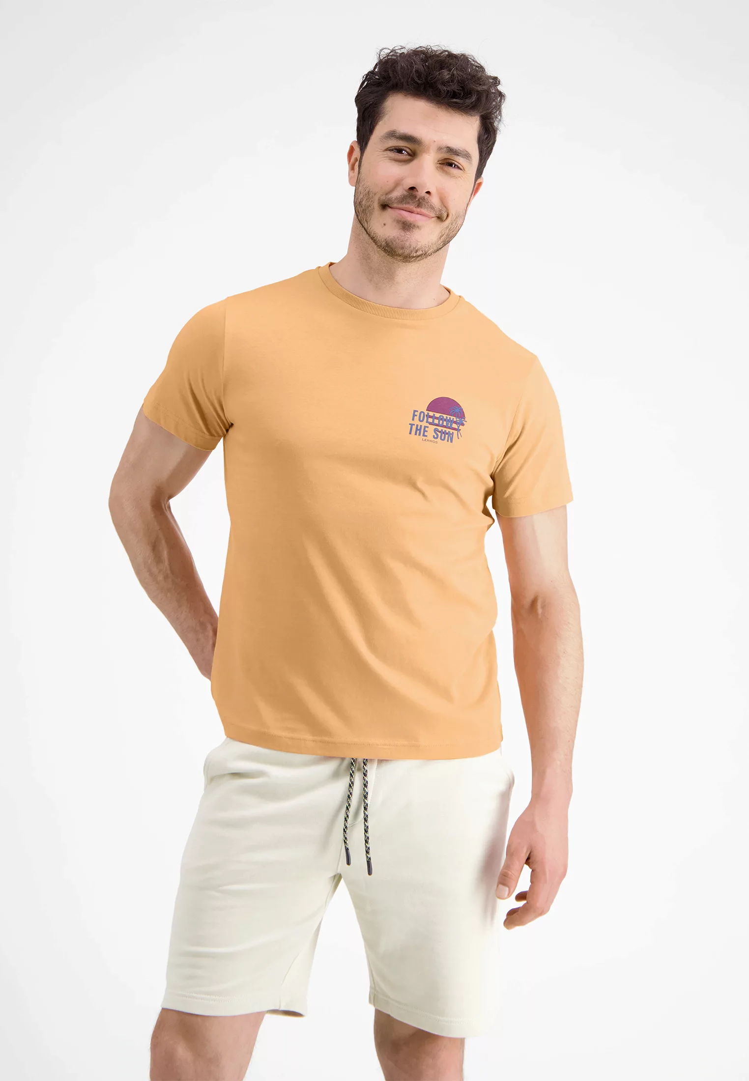 LERROS T-Shirt "LERROS T-Shirt mit Brustprint *Follow the sun*" günstig online kaufen
