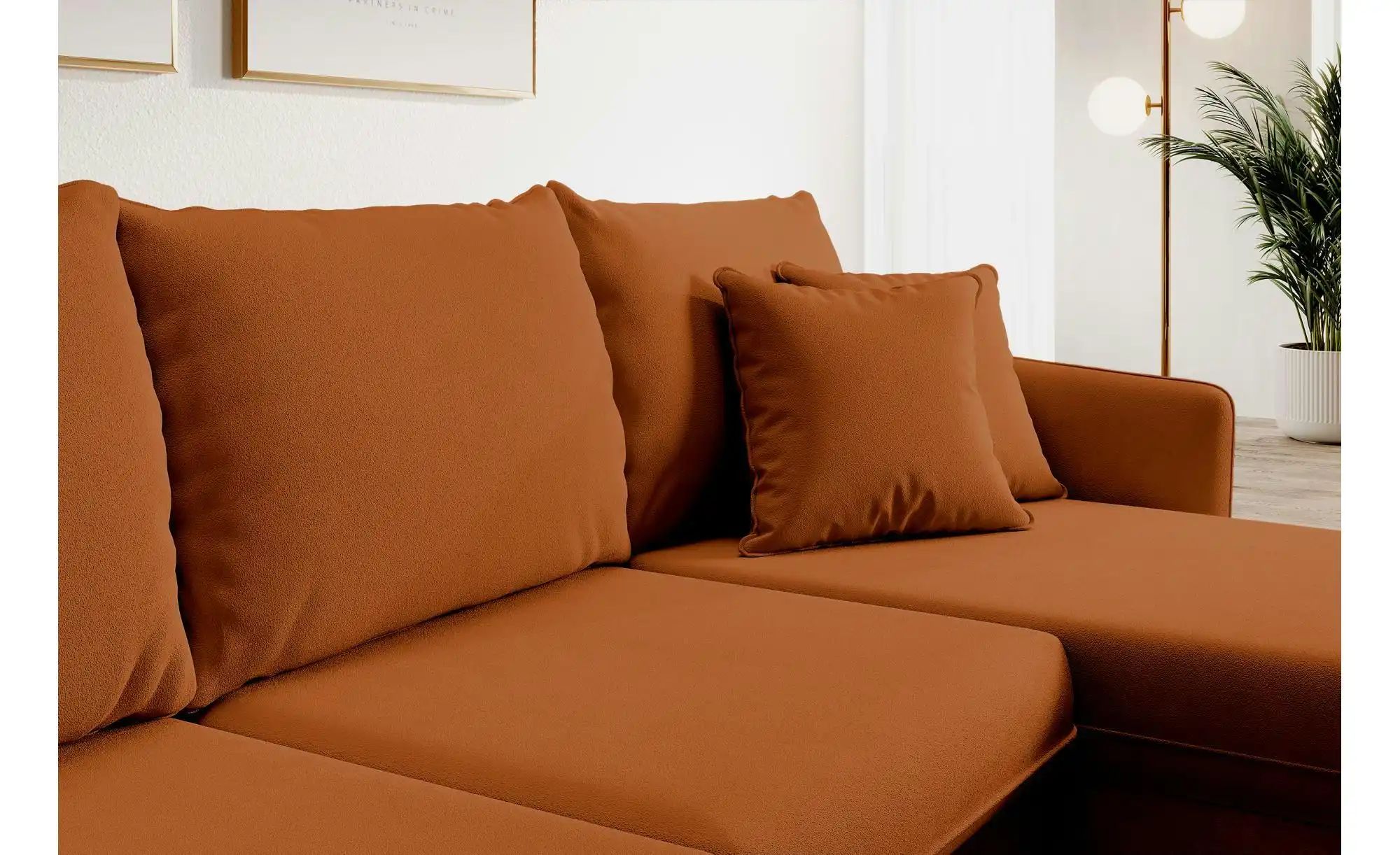 Selsey Ecksofa mit Schlaffunktion Volio ¦ kupfer ¦ Maße (cm): B: 223 H: 88 günstig online kaufen