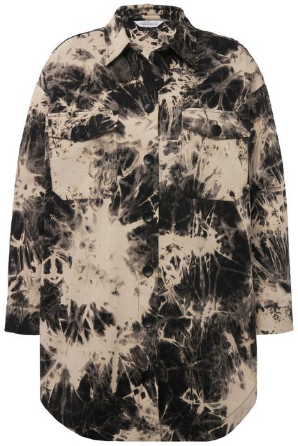 Studio Untold Sommerjacke Hemdjacke oversized Batik Hemdkragen Langarm günstig online kaufen