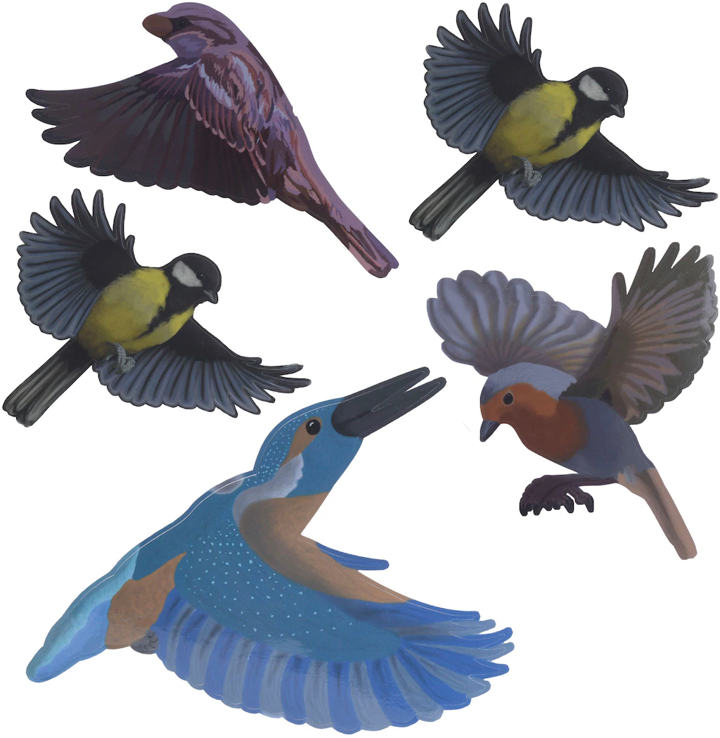 Gardigo Vogelattrappe "Silhouetten Heimische Vögel", (Set, 5 St.) günstig online kaufen