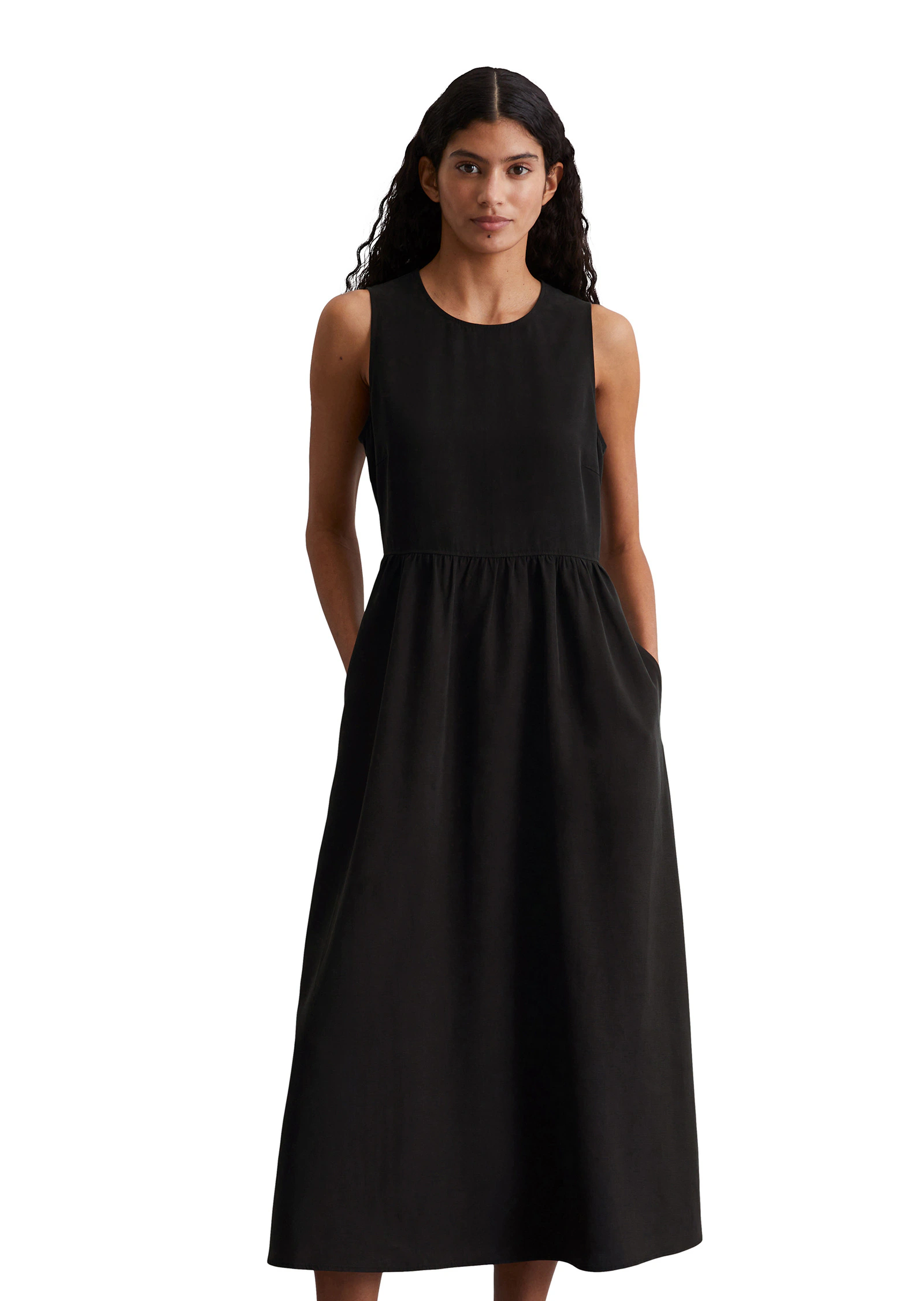 Marc OPolo Midikleid "aus TENCEL™ Lyocell-Leinen-Mix" günstig online kaufen