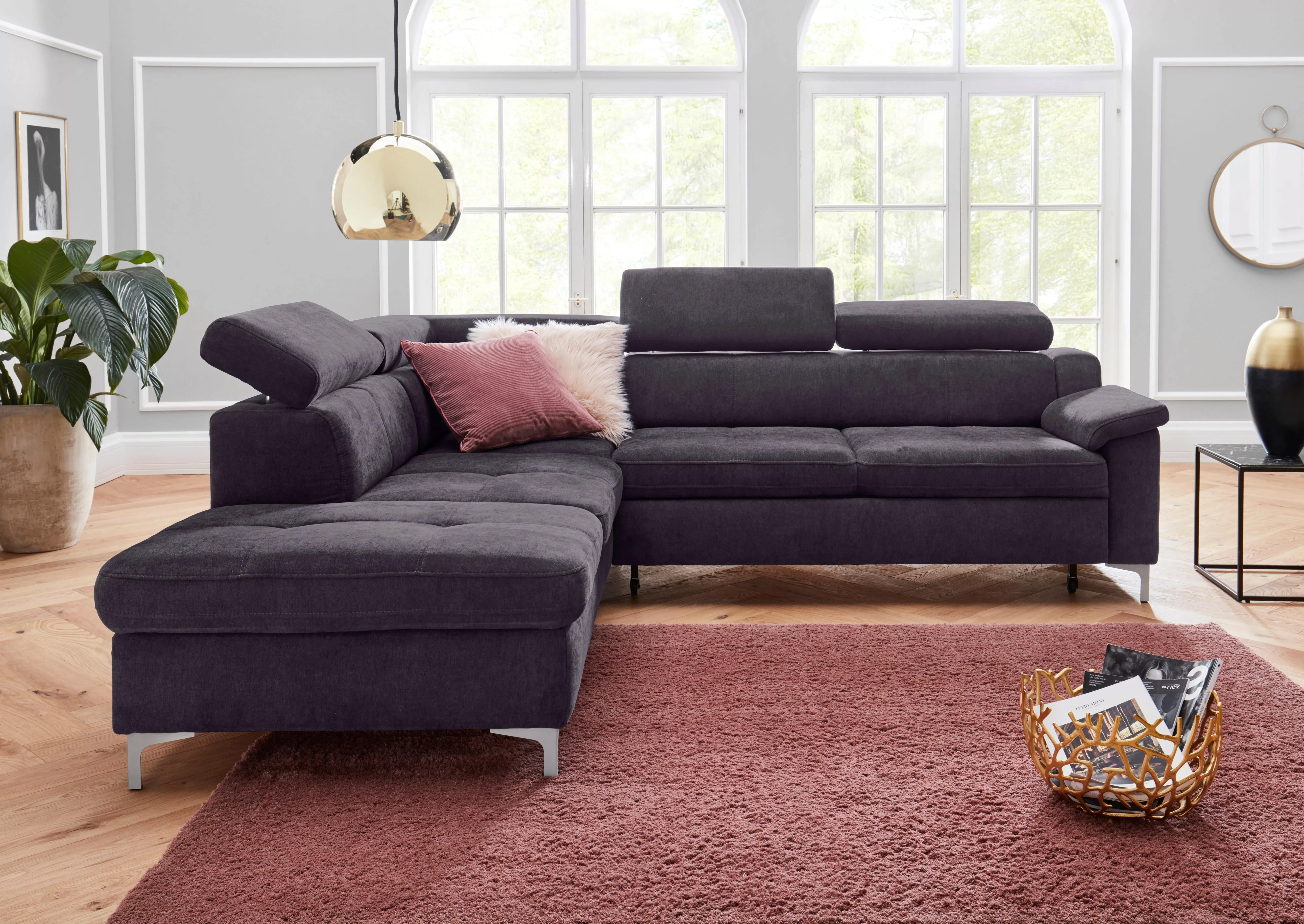 exxpo - sofa fashion Ecksofa »Croma, hochwertige Detailverarbeitung, mit Ko günstig online kaufen