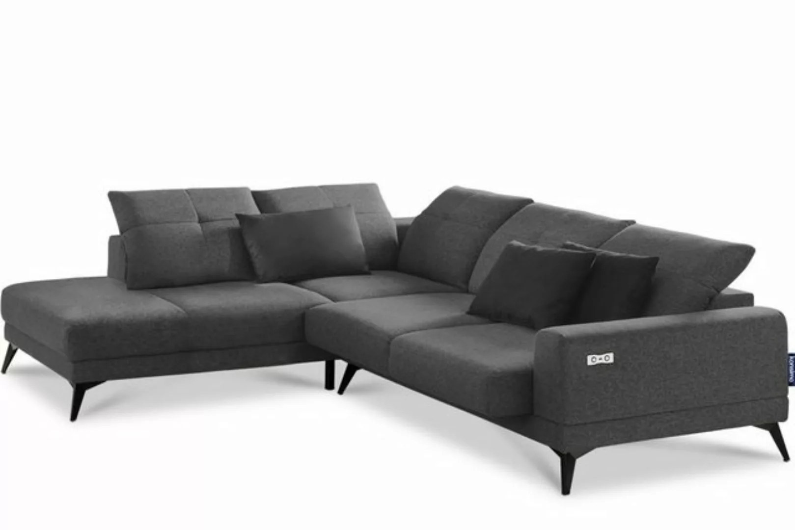 KONSIMO Ecksofa DAVIDI Ecksofa, elektrische Verstellung, USB-Anschluss, ver günstig online kaufen