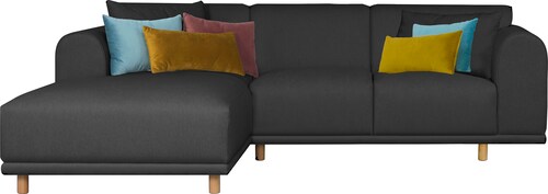 andas Ecksofa "Maroon L-Form", in skandinavischem Design, mit losen Kissen günstig online kaufen