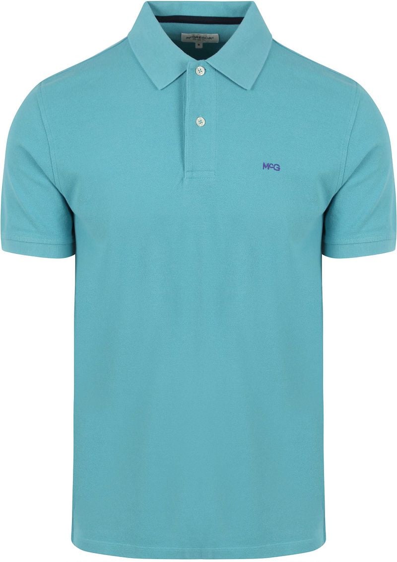 McGregor Classic Piqué Poloshirt Aquablau - Größe L günstig online kaufen