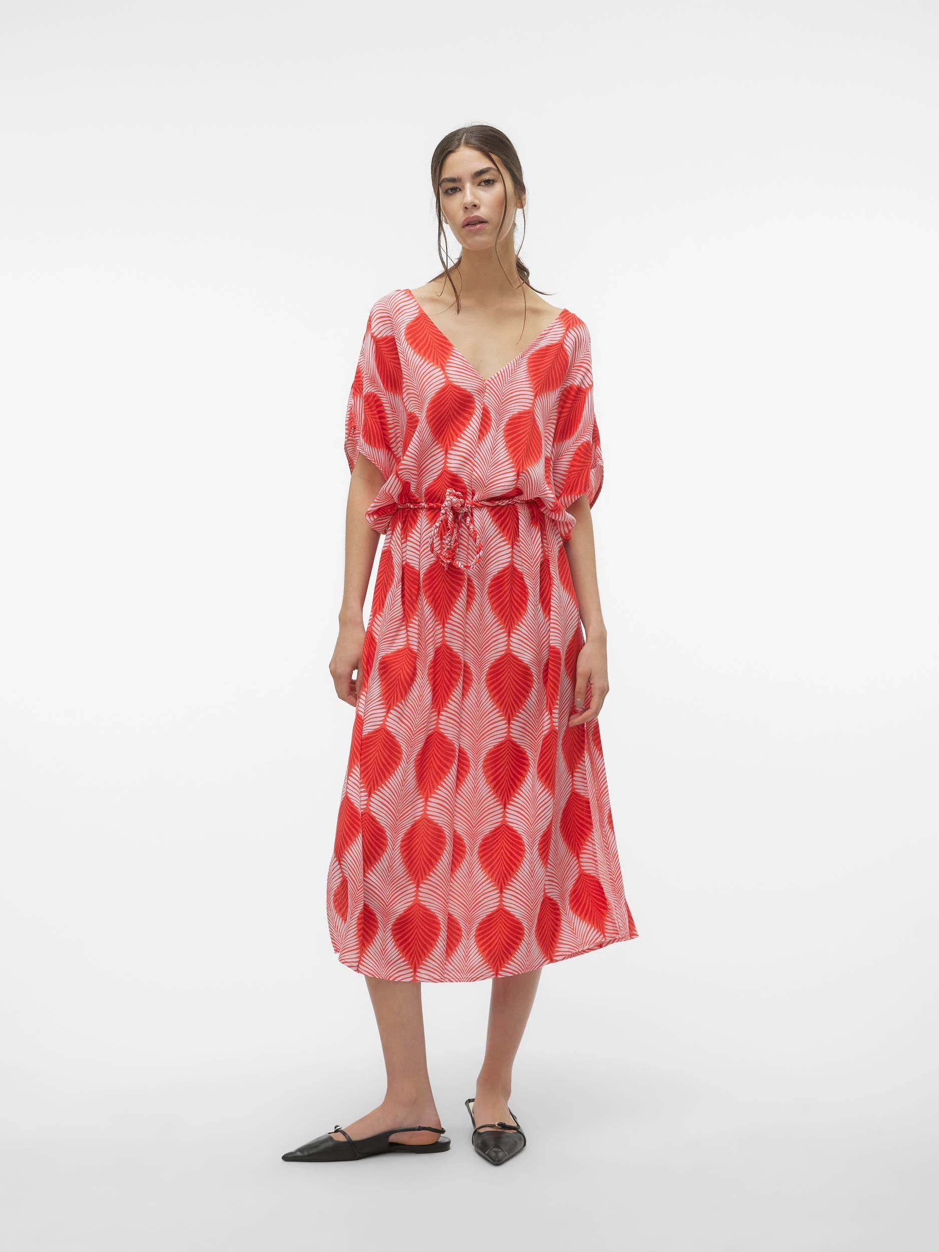 Vero Moda Sommerkleid "VMTULA OLGA SS 7/8 DRESS WVN GA" günstig online kaufen