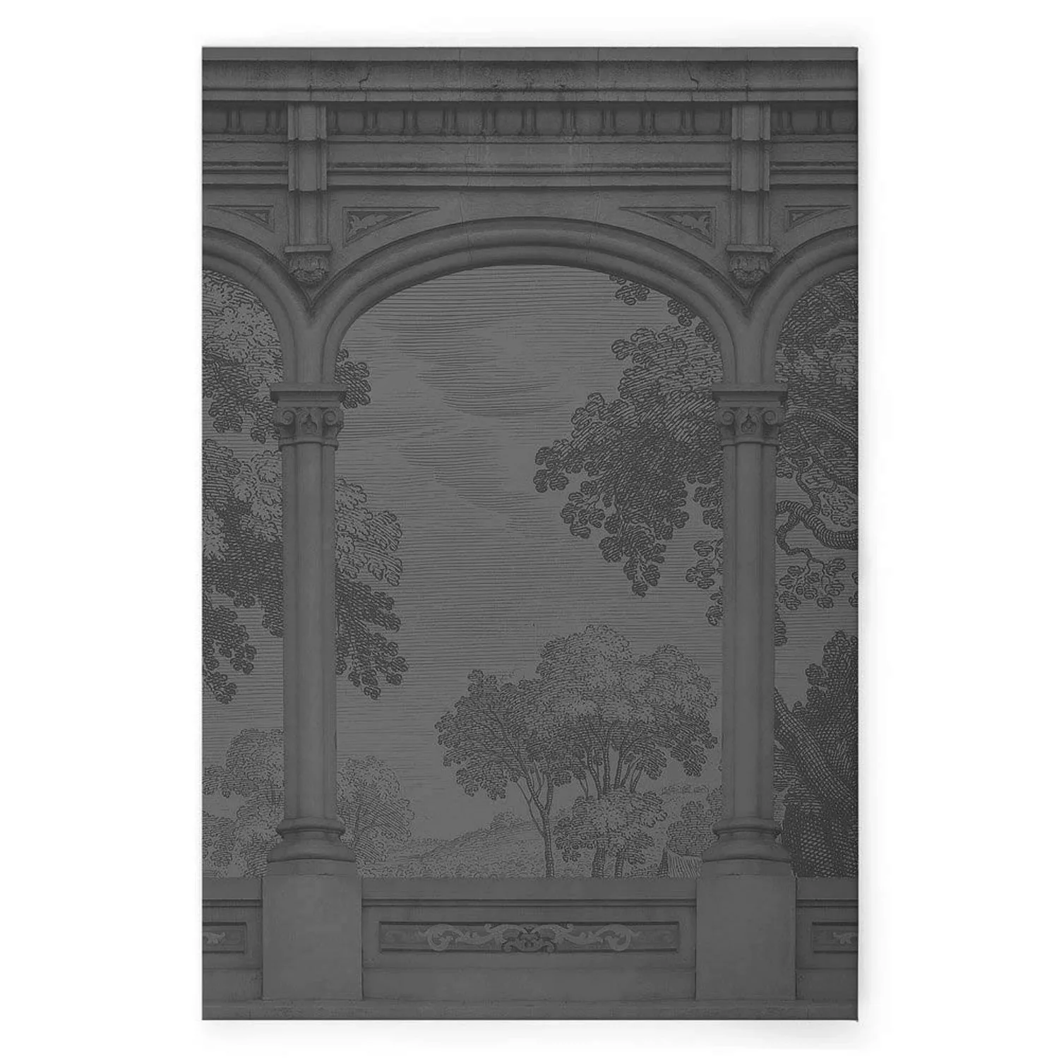 Bricoflor Wandbild In Holzstich Optik 60 X 90 Cm Leinwand Bild Historisch A günstig online kaufen