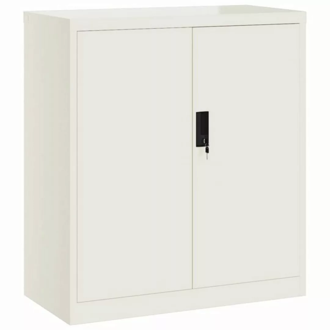 furnicato Aktenschrank Weiß 79x40x90 cm Stahl günstig online kaufen