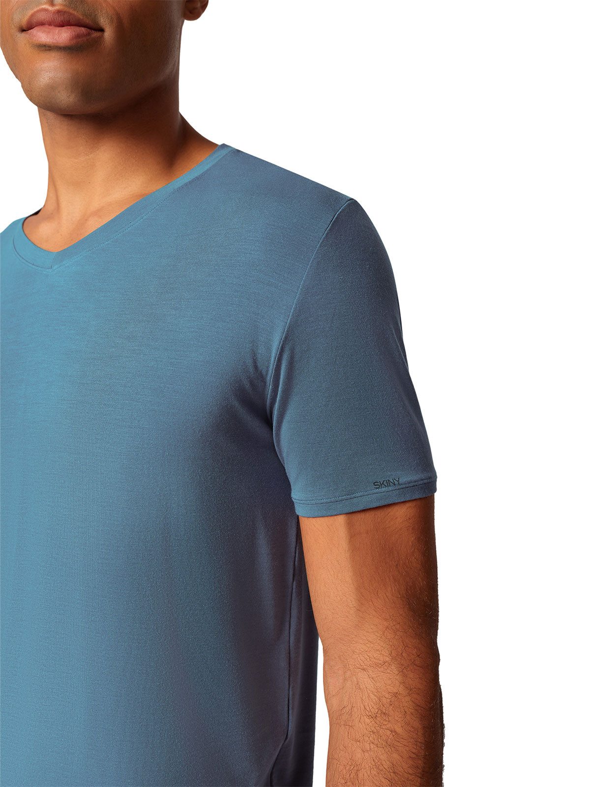 Skiny Unterziehshirt Herren V-Shirt kurzarm Calmodal günstig online kaufen