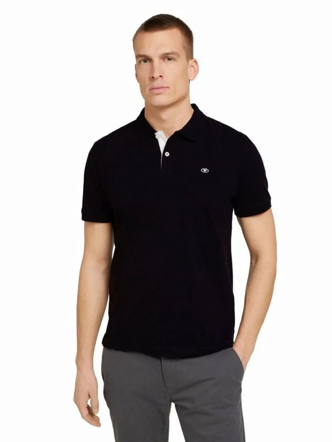 TOM TAILOR Poloshirt Polo Shirt BASIC POLO 5339 in Schwarz-2 günstig online kaufen