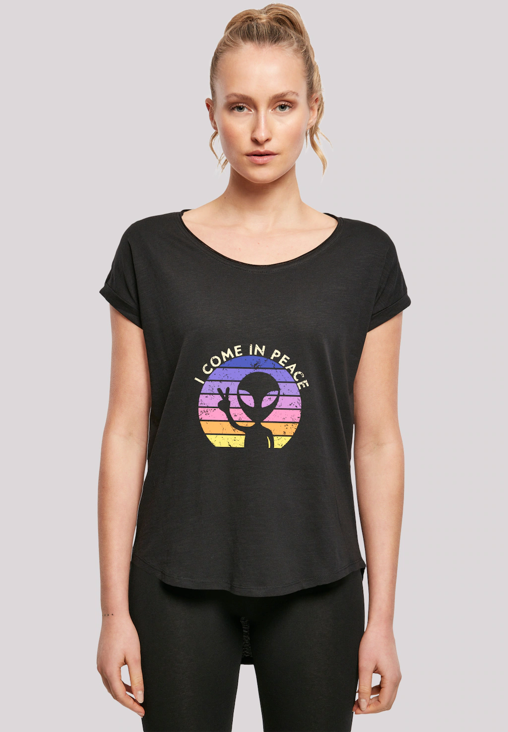 F4NT4STIC T-Shirt "Alien Peace Sunset", Premium Qualität günstig online kaufen