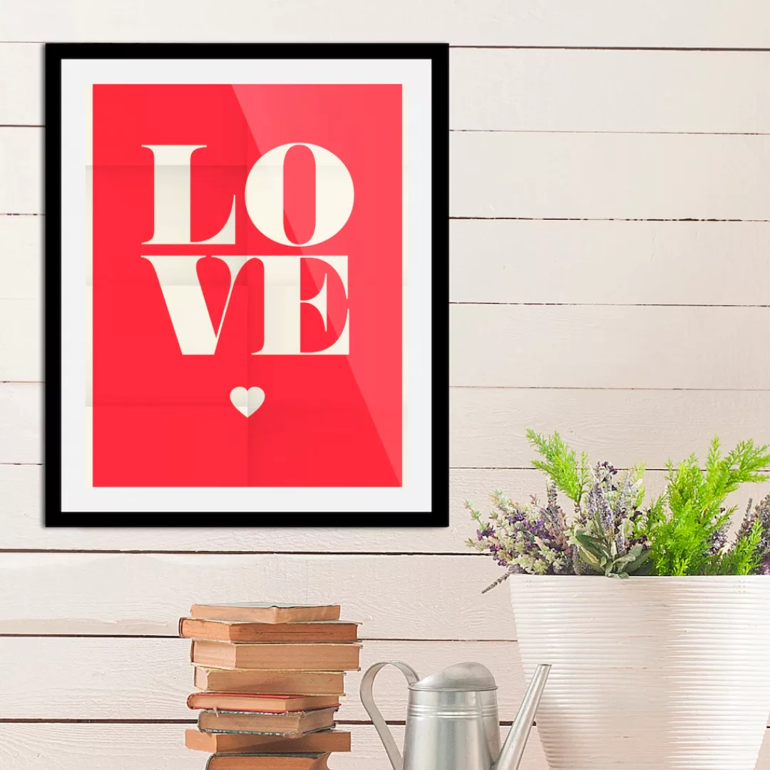 queence Bild "Love Letter", Schriftzüge-Liebessprüche-Herz-Herzbilder, (1 S günstig online kaufen