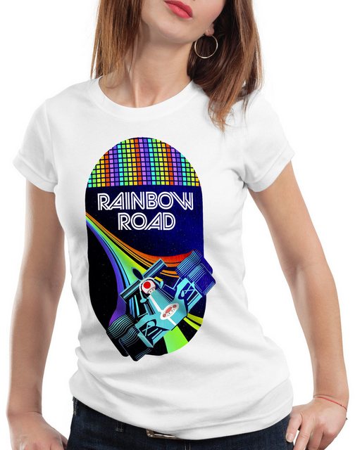 style3 T-Shirt Rainbow Road double dash super mario kart nintendo günstig online kaufen