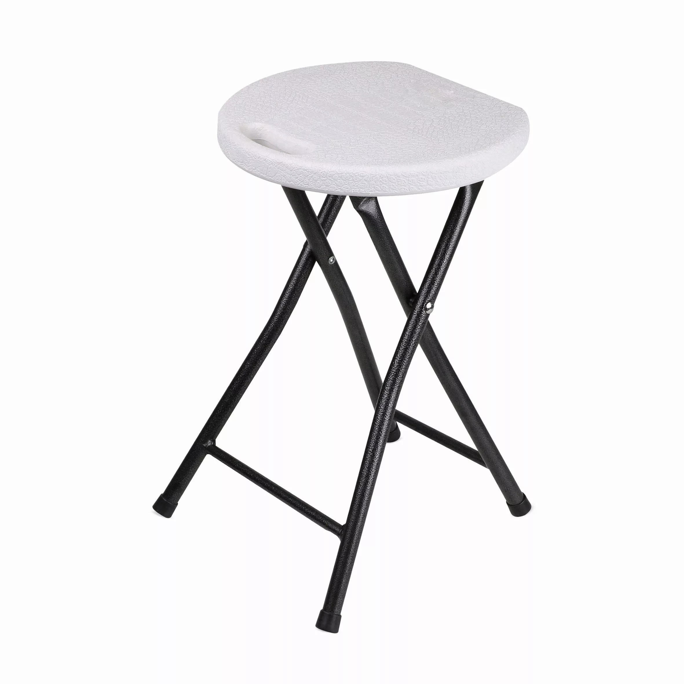 Spetebo Hocker klappbar mit Metall Gestell günstig online kaufen