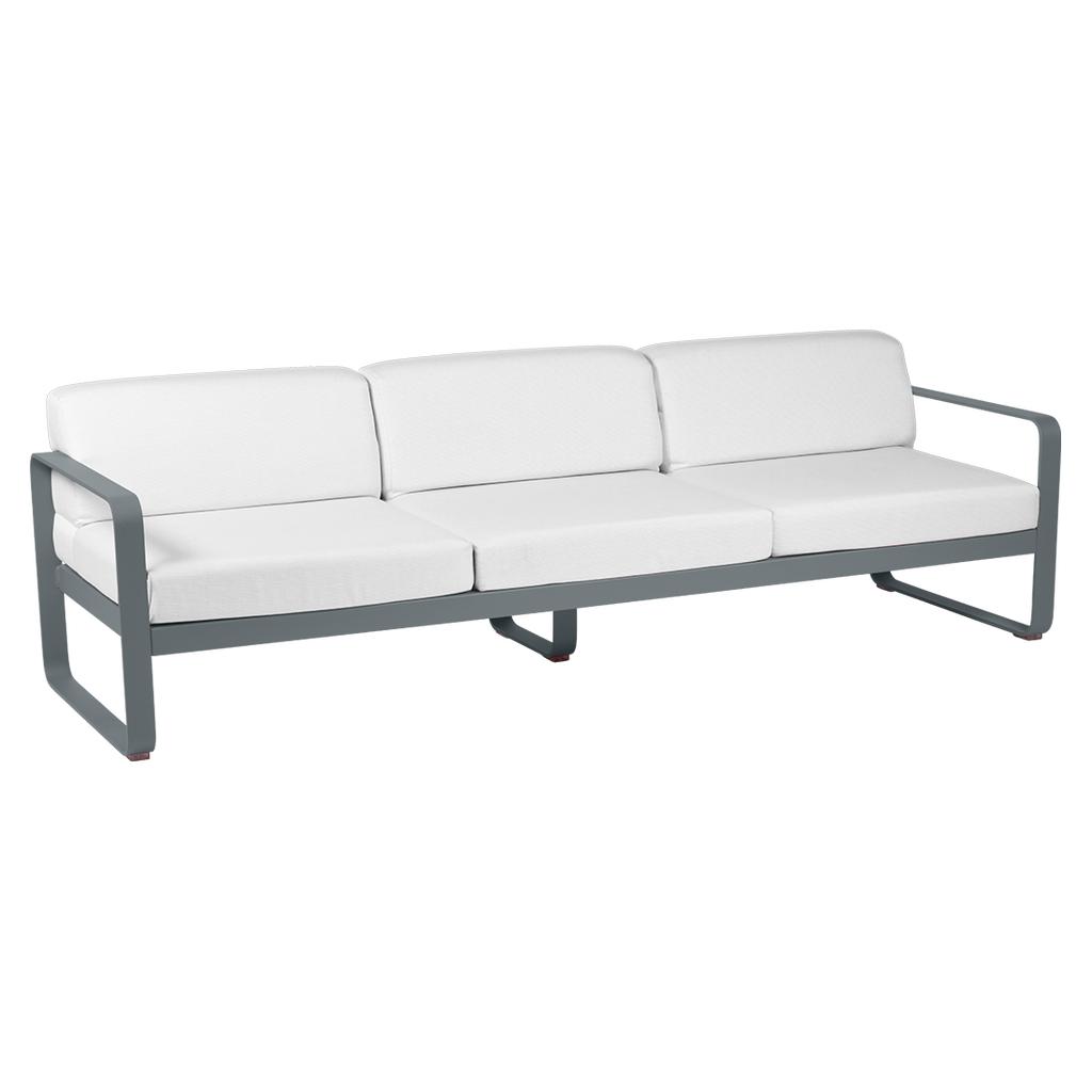 Bellevie 3-Sitzer Lounge-Sofa 26 Gewittergrau 81 Grauweiß günstig online kaufen