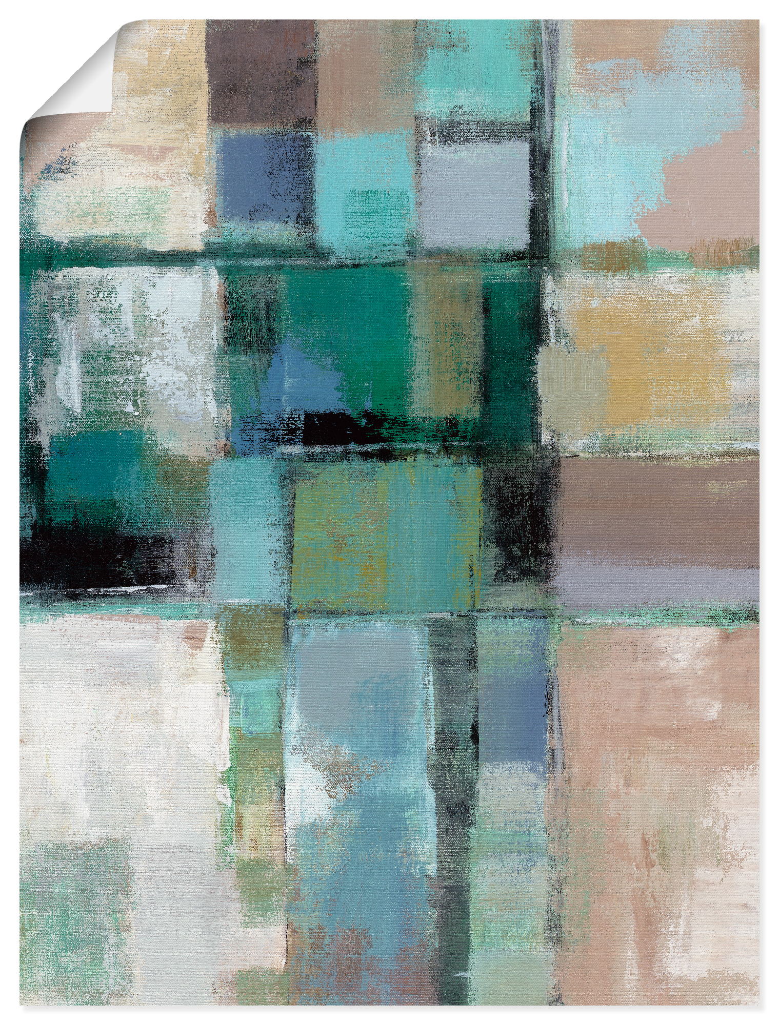 Artland Wandbild "Inselfarben II", Muster, (1 St.), als Leinwandbild, Poste günstig online kaufen
