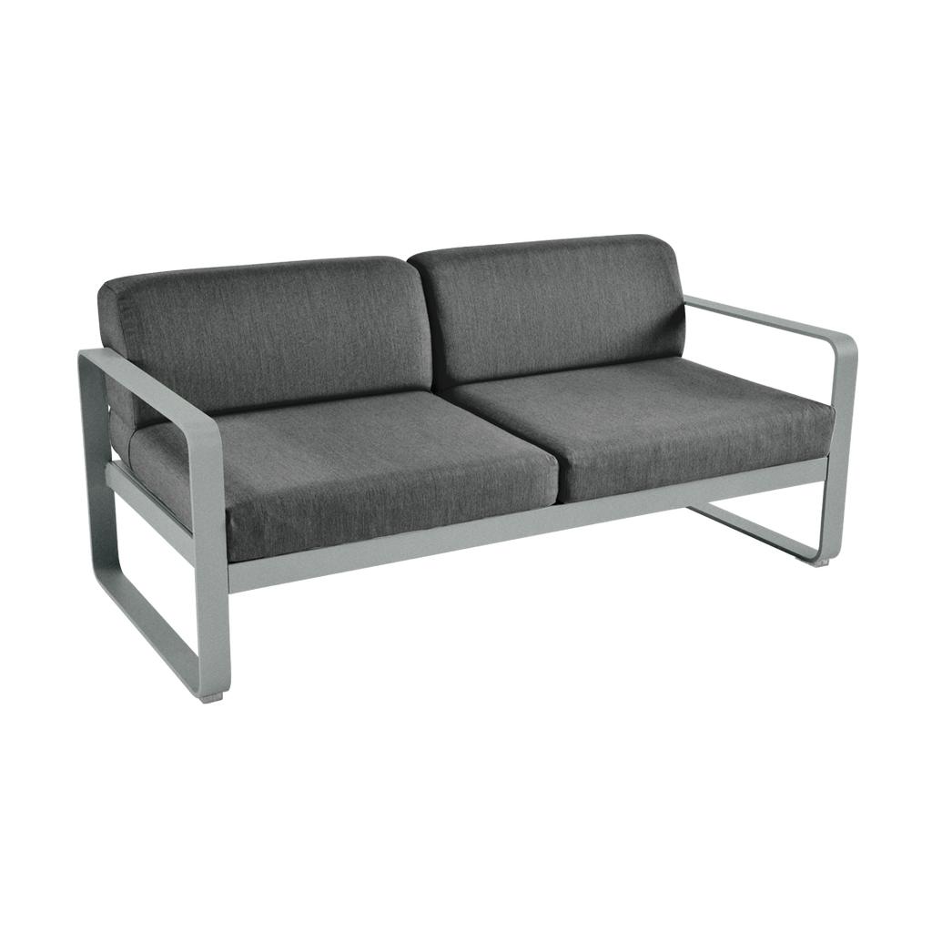 Bellevie Lounge-Sofa 2-Sitzer C7 Lapilligrau A3 Graphitgrau günstig online kaufen