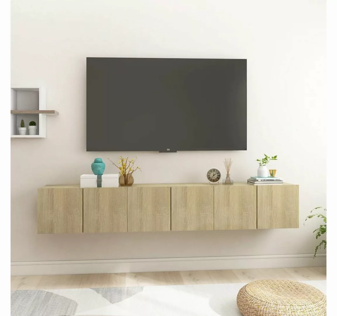 vidaXL TV-Schrank TV-Hängeschränke 3 Stk Sonoma-Eiche 60x30x30 cm günstig online kaufen