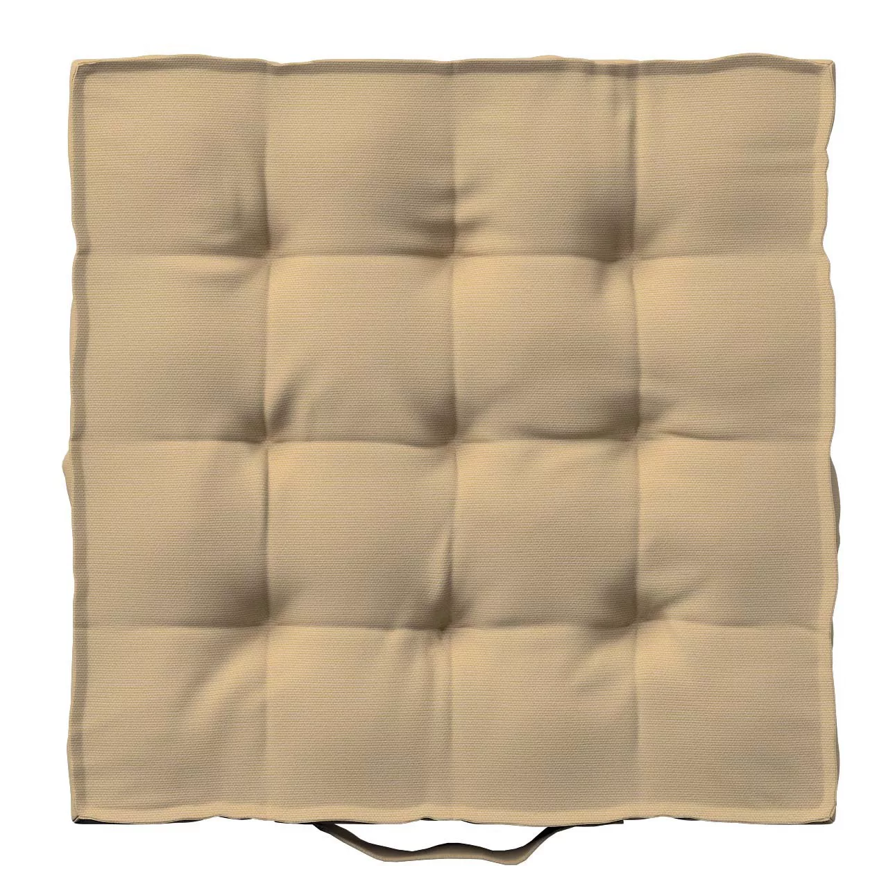 Sitzkissen Jacob mit Handgriff, caffe latte, 50 x 50 x 10 cm, Cotton Panama günstig online kaufen