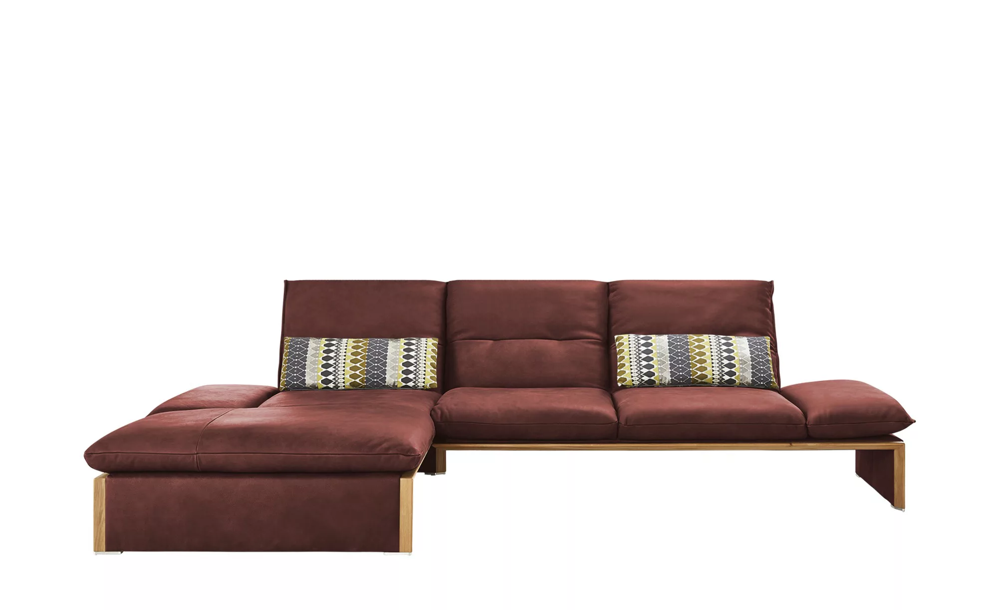 KOINOR Leder-Ecksofa  Humfrey ¦ rot ¦ Maße (cm): B: 314 H: 93 T: 159 Polste günstig online kaufen