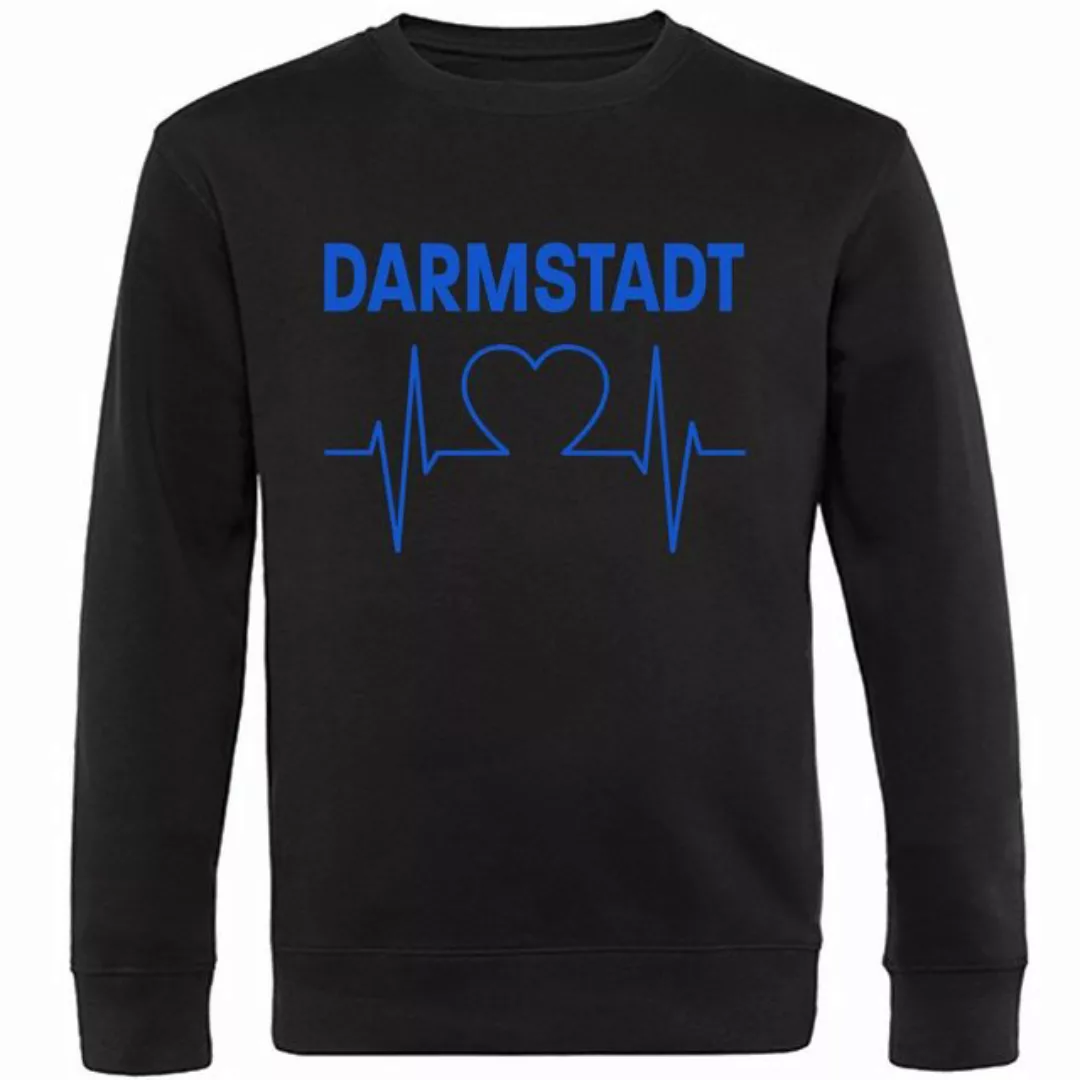 multifanshop Sweatshirt Darmstadt - Herzschlag - Pullover günstig online kaufen