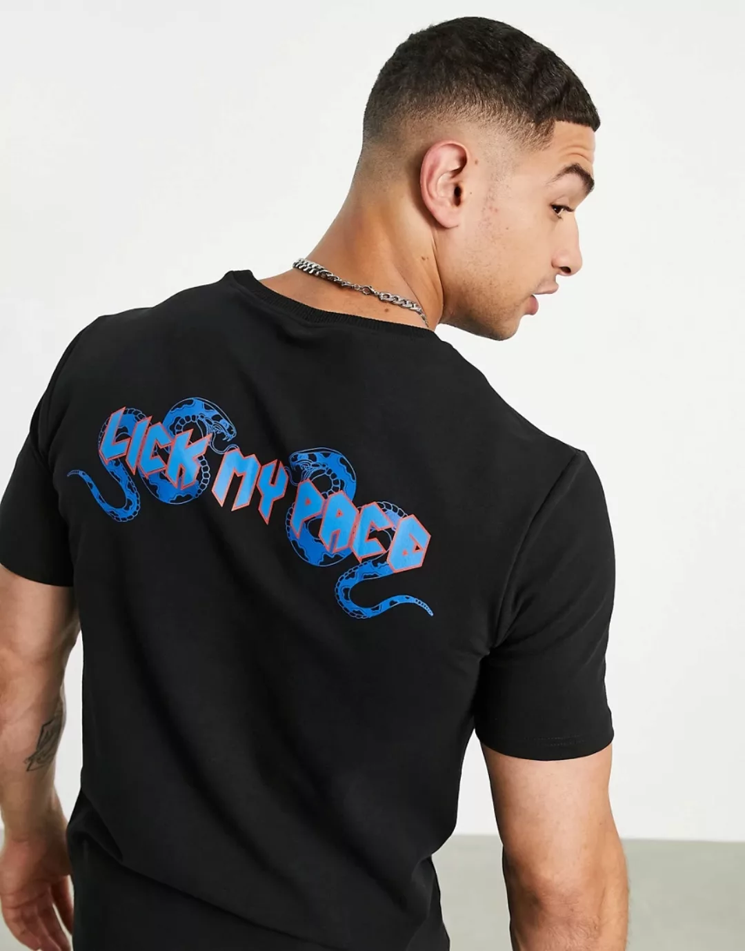 Bolongaro Trevor – Sport – T-Shirt mit „Pace“-Print-Schwarz günstig online kaufen