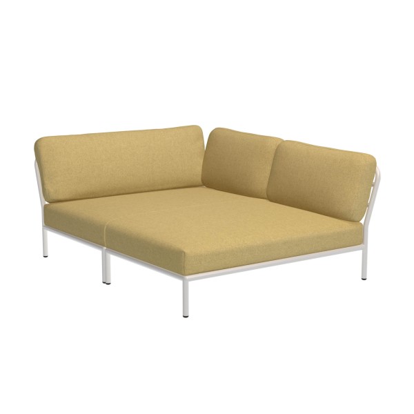 LEVEL Outdoor Eck-Sofa Lounge-Modul 5 Senf Weiß Rechts günstig online kaufen