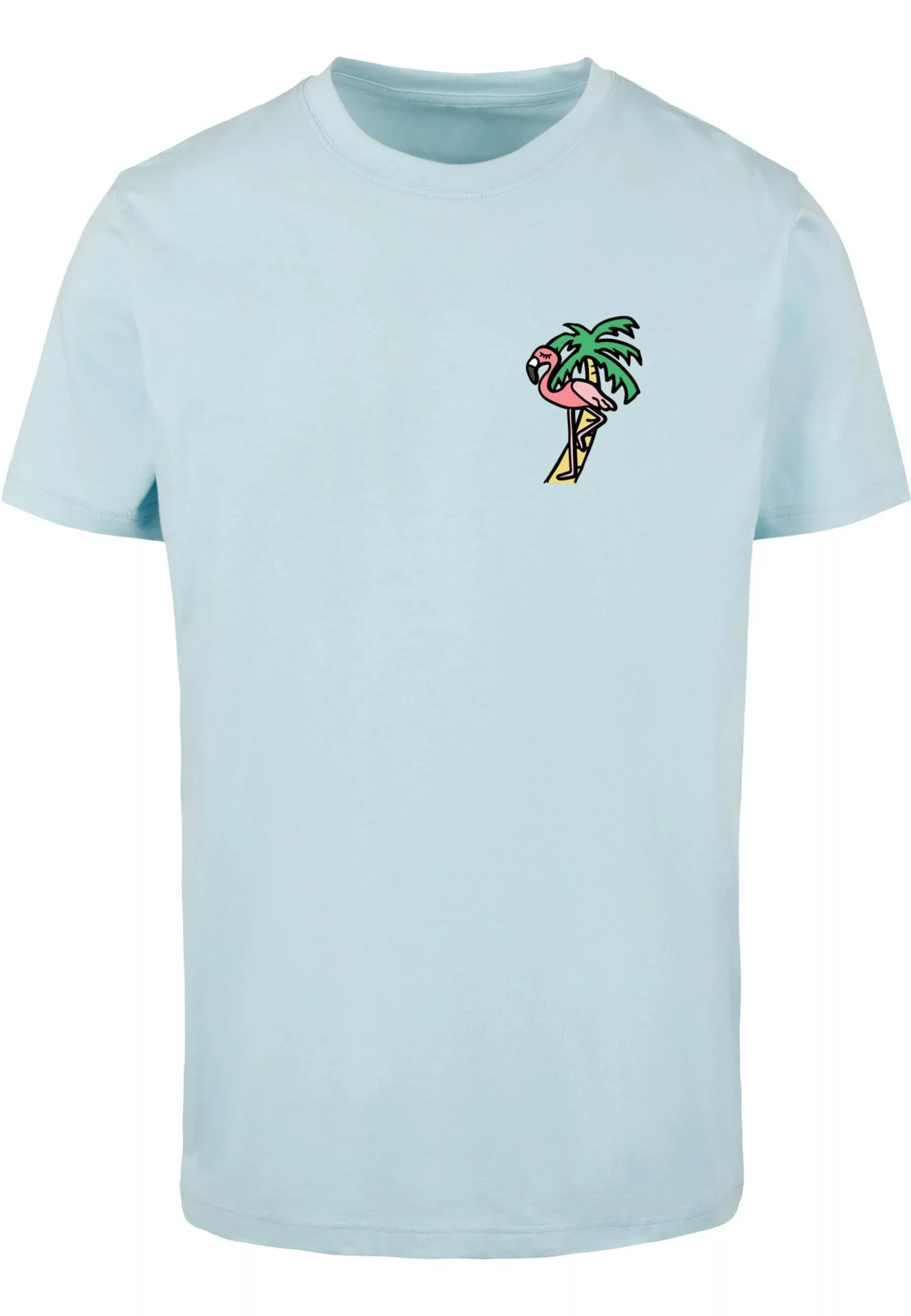 MisterTee Kurzarmshirt "MisterTee Herren Flamingo T-Shirt Round Neck" günstig online kaufen