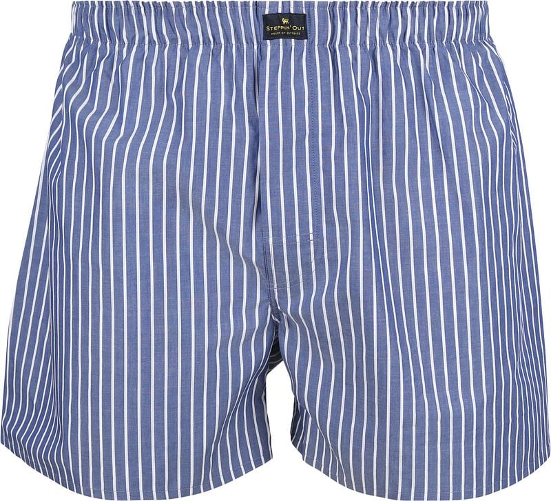 Steppin' Out Boxershort Stripe Royal - Größe M günstig online kaufen