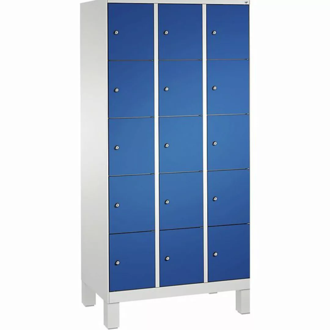 C+P Garderobenschrank Breite: 900 mm x Tiefe: 500 mm x Höhe: 1850 mm enzian günstig online kaufen