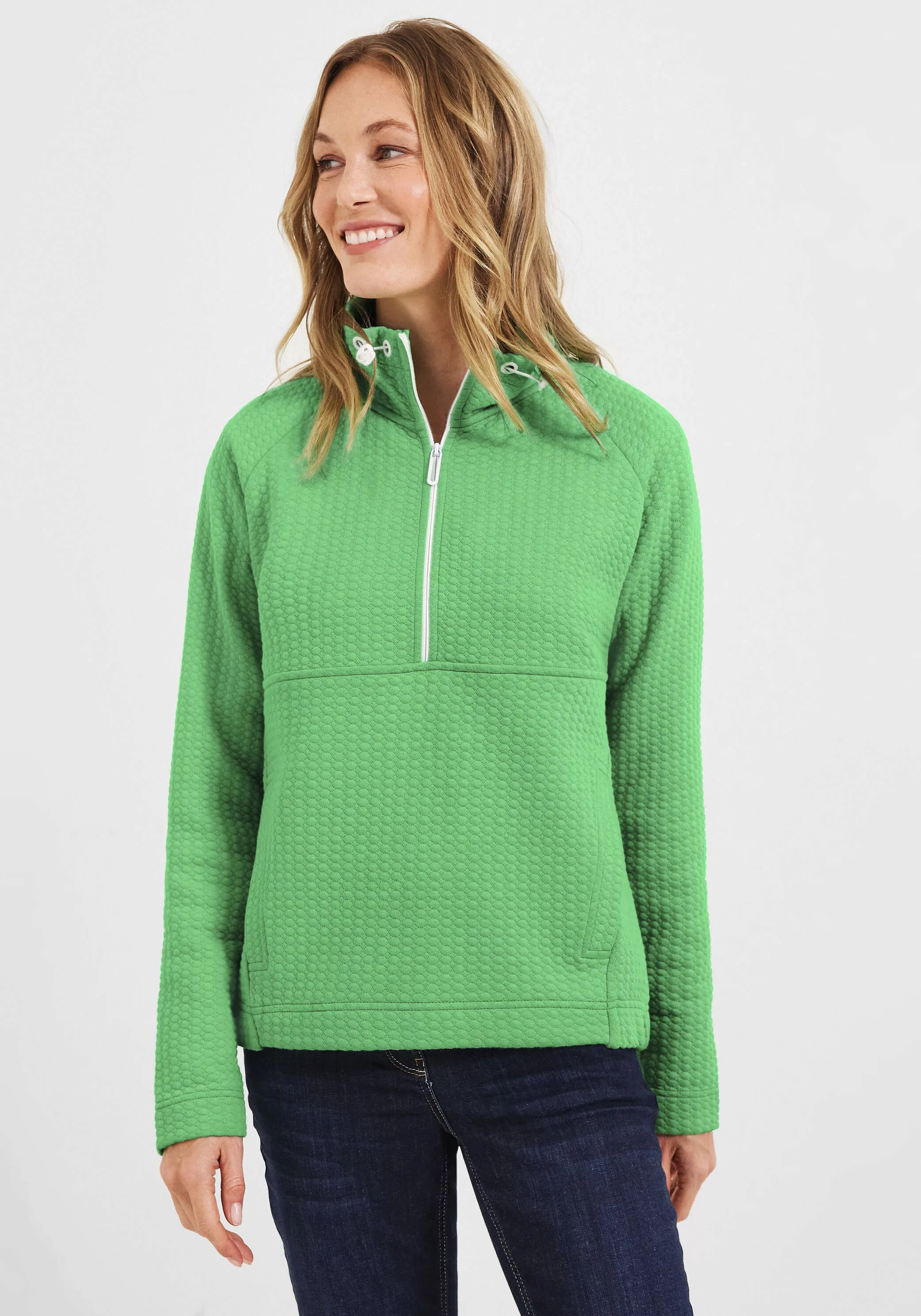 Cecil Sweatshirt Troyer Sweatshirt mit Zipper günstig online kaufen