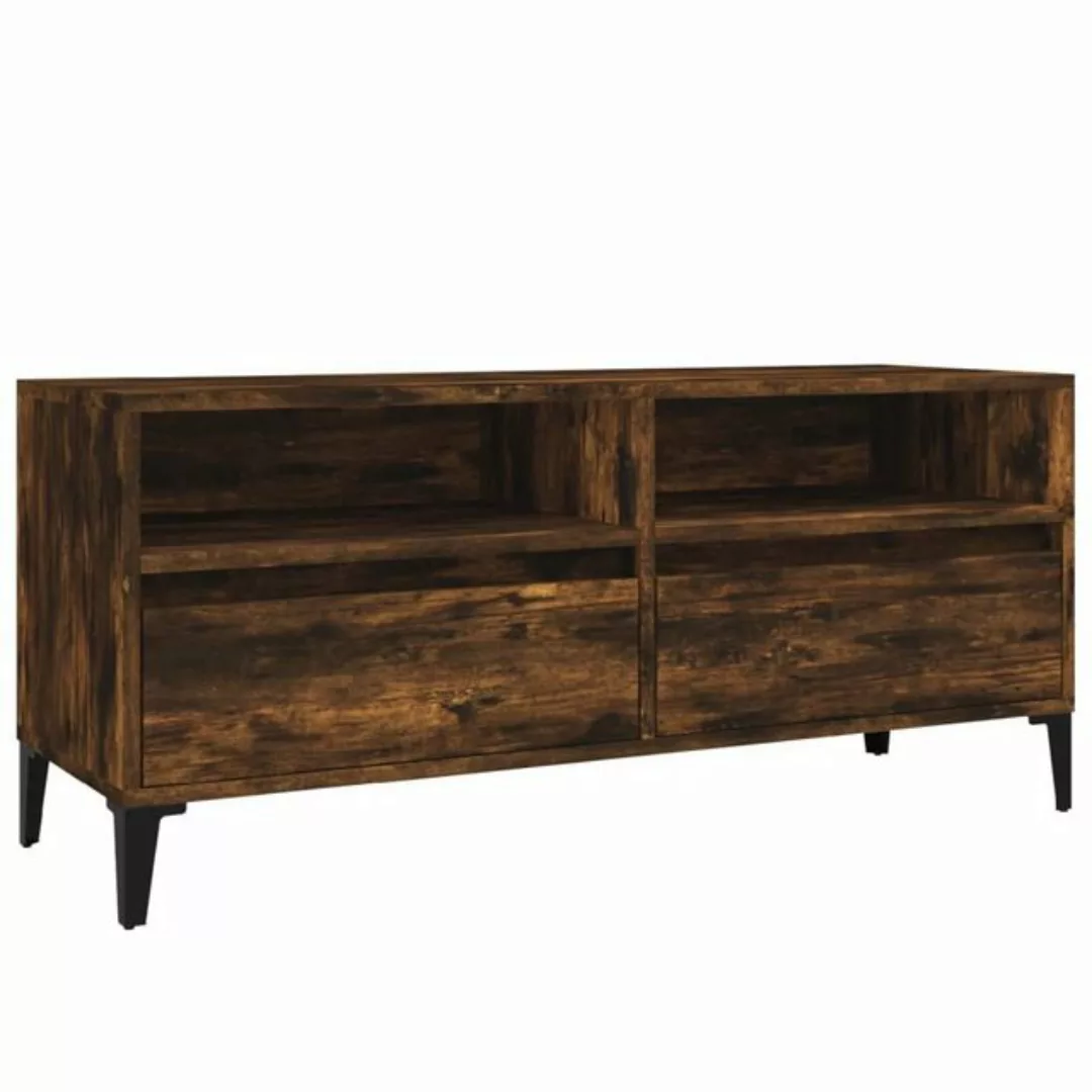 furnicato TV-Schrank Räuchereiche 100x34,5x44,5 cm Holzwerkstoff günstig online kaufen