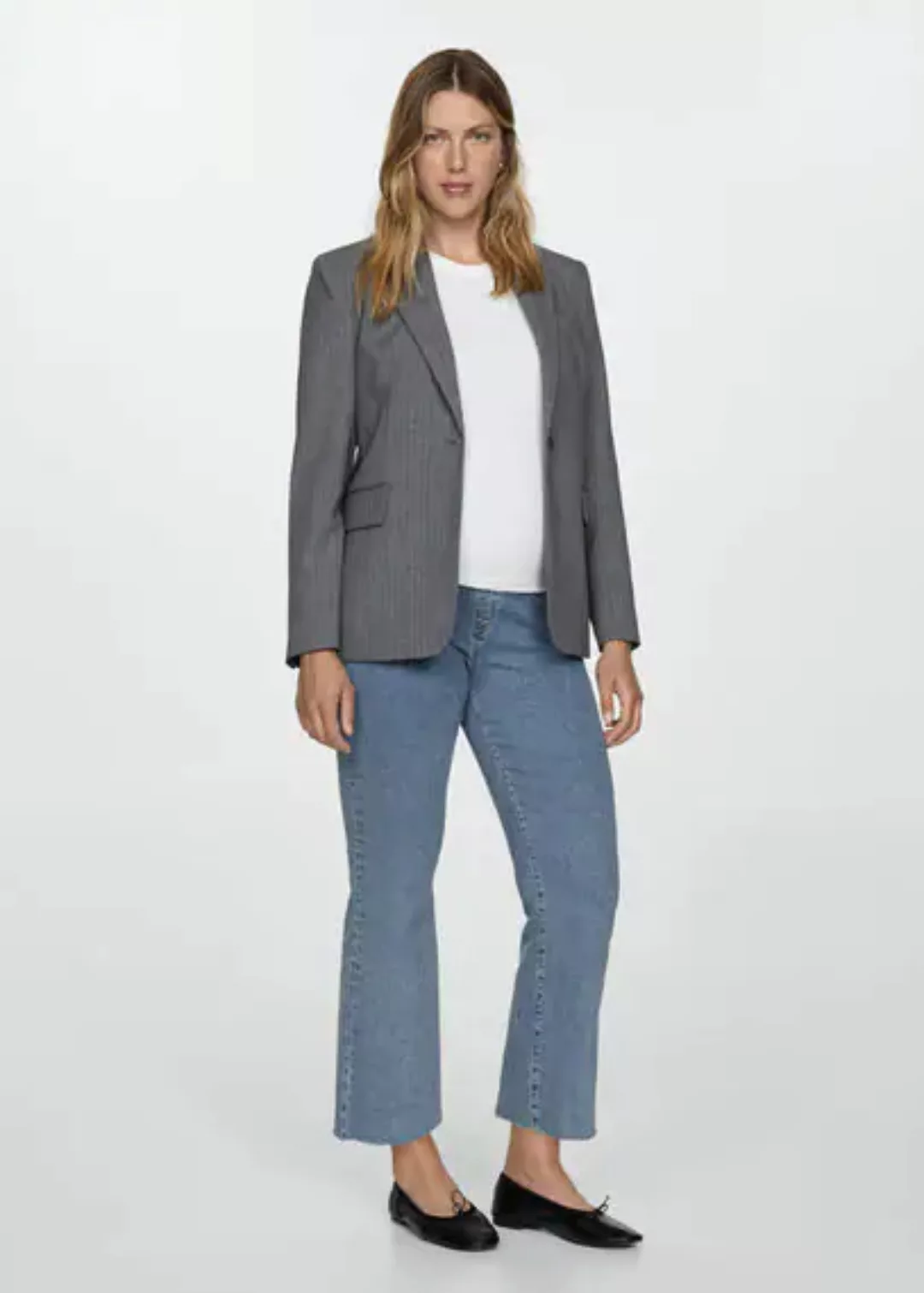 Flare-Umstandsjeans in Cropped-Länge günstig online kaufen