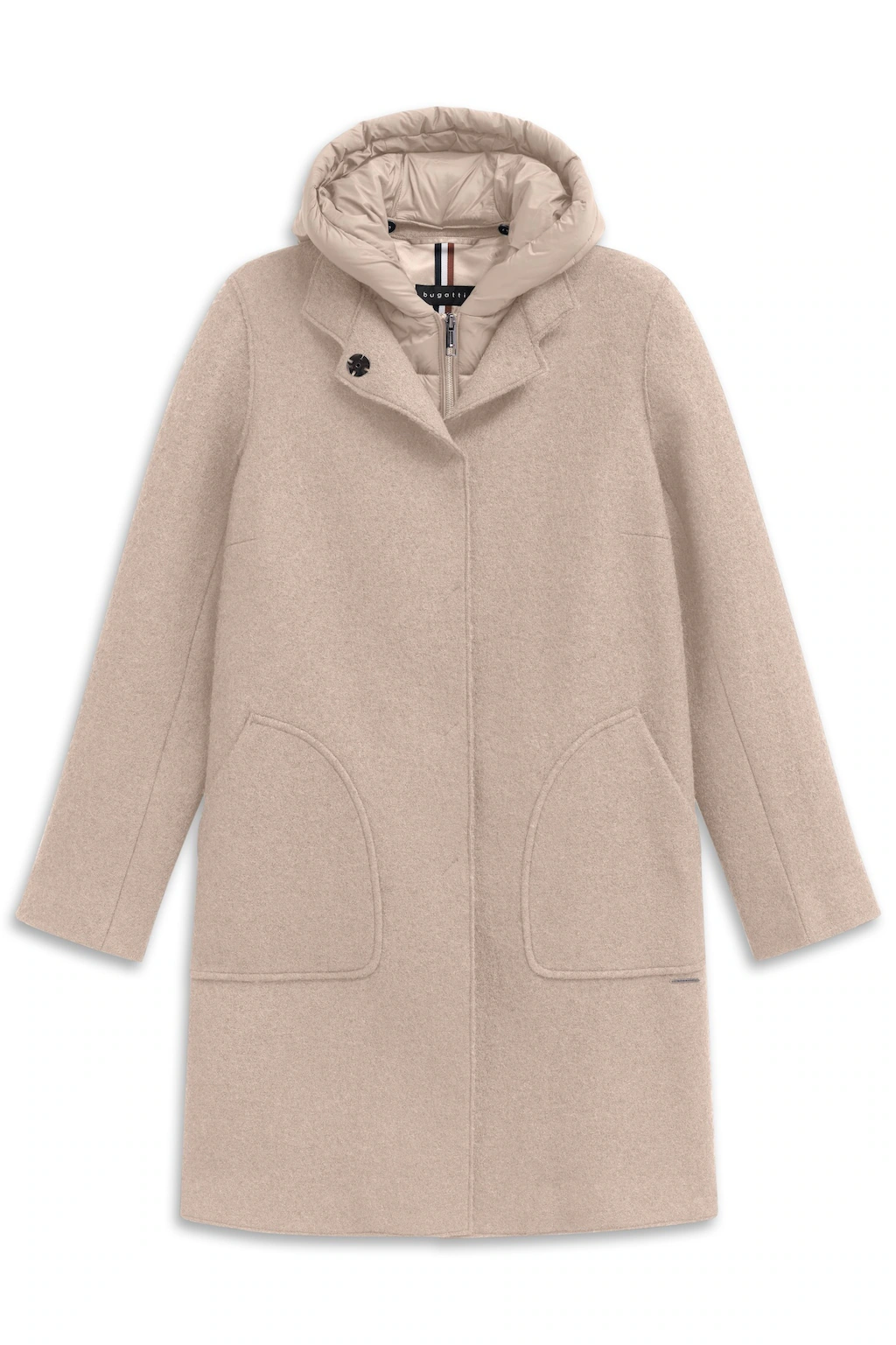 bugatti Wollmantel "Modern Fit", mit Kapuze & herausnehmbarer Weste günstig online kaufen