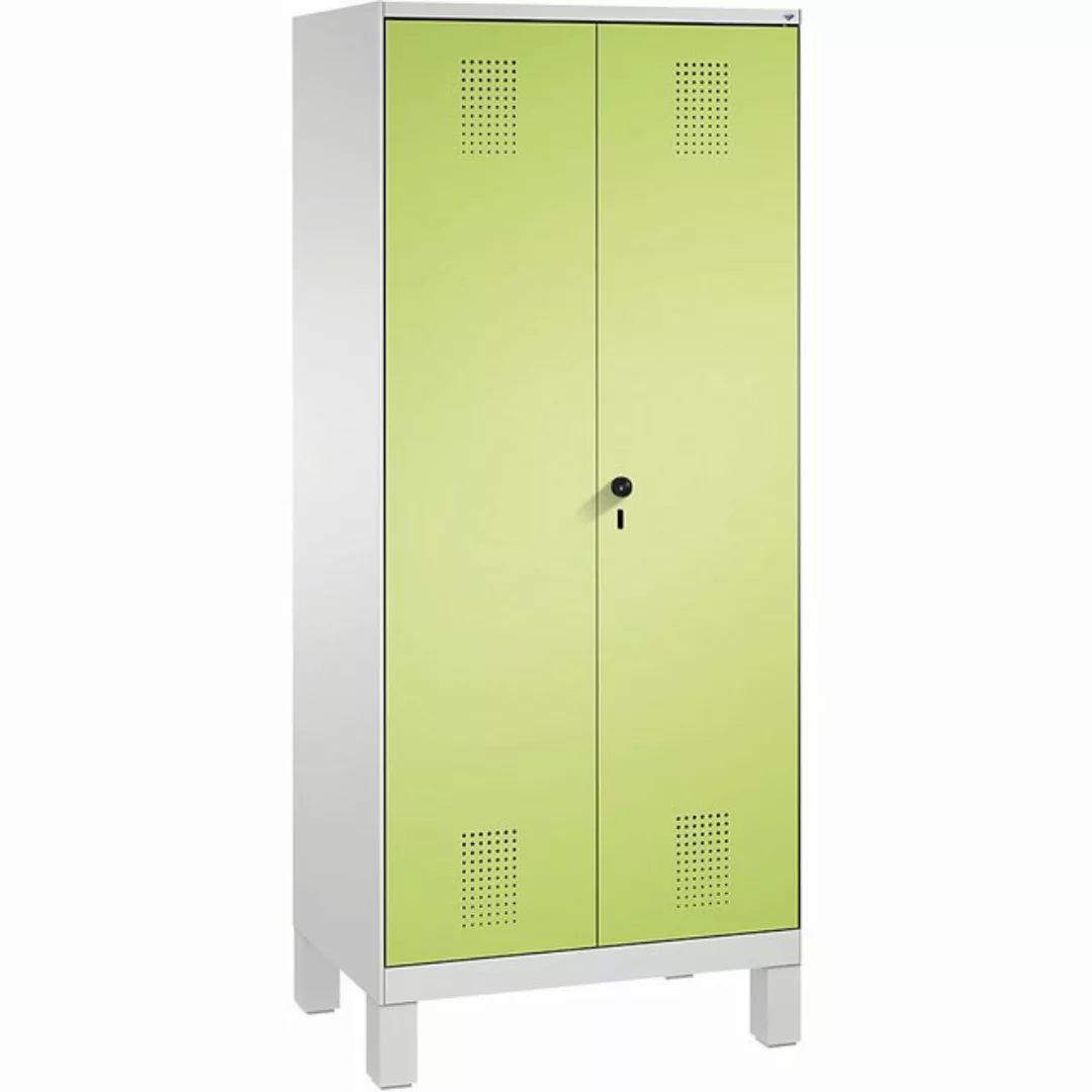 C+P Garderobenschrank Breite: 800 mm x Tiefe: 500 mm x Höhe: 1850 mm weißal günstig online kaufen