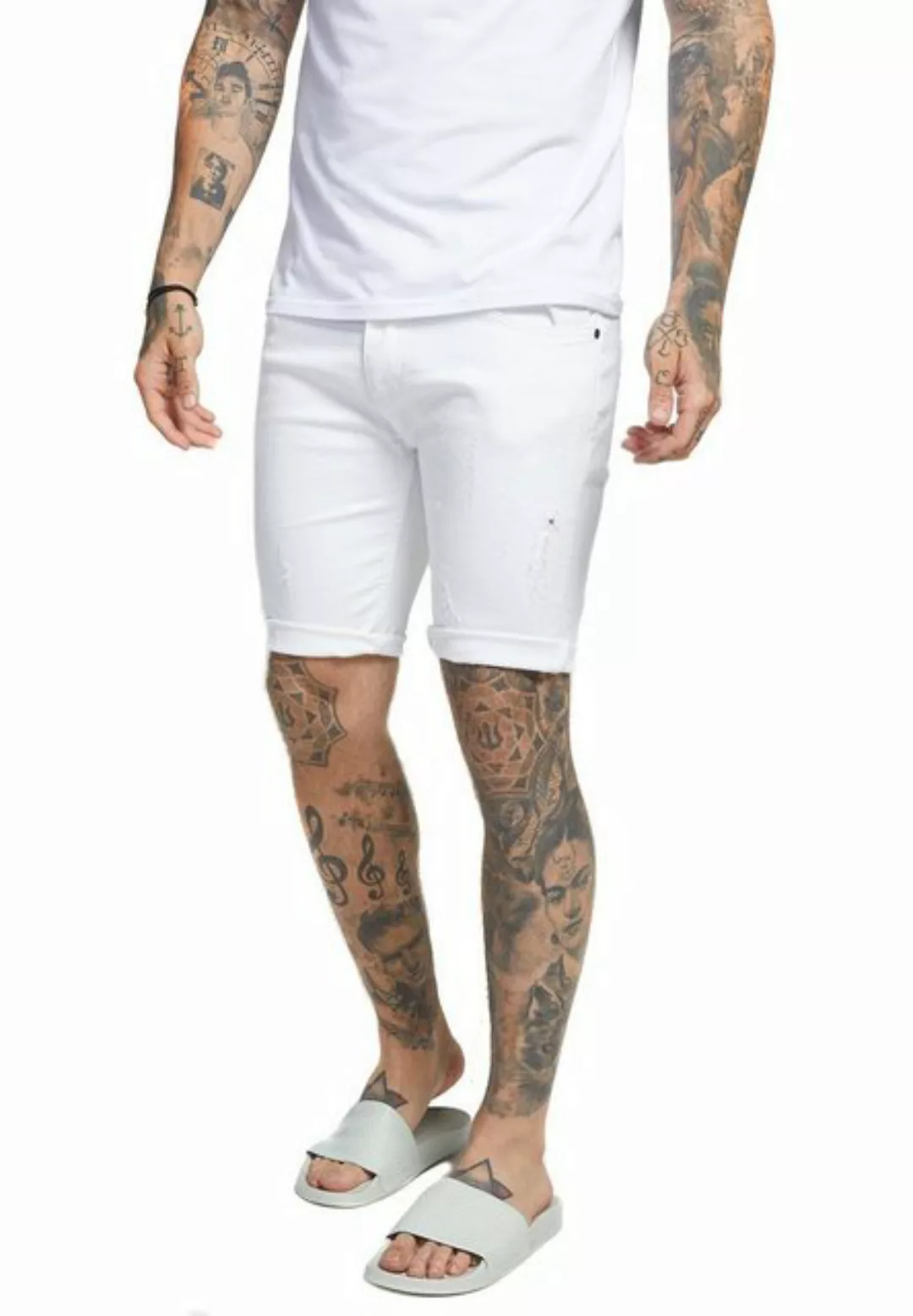 Siksilk Shorts SikSilk Herren Jeans Short DISTRESSED SKINNY SHORTS SS-13009 günstig online kaufen